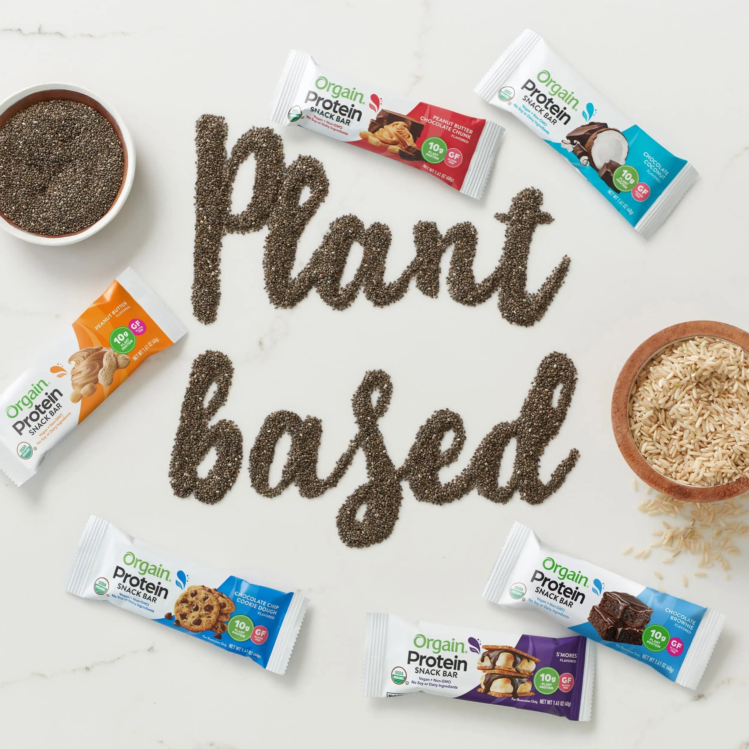Orgain Organic Vegan Protein Bars, Smores - 10g Plant Based Protein, Gluten Free Snack Orgain Au supplements