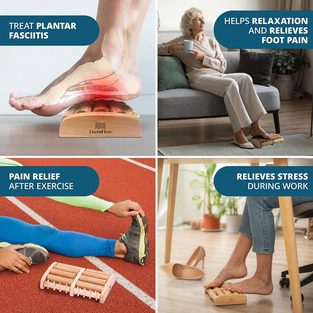 TheraFlow Foot Massager for Plantar Fasciitis Relief, Relaxation Gifts for Women, Men TheraFlow Au supplements