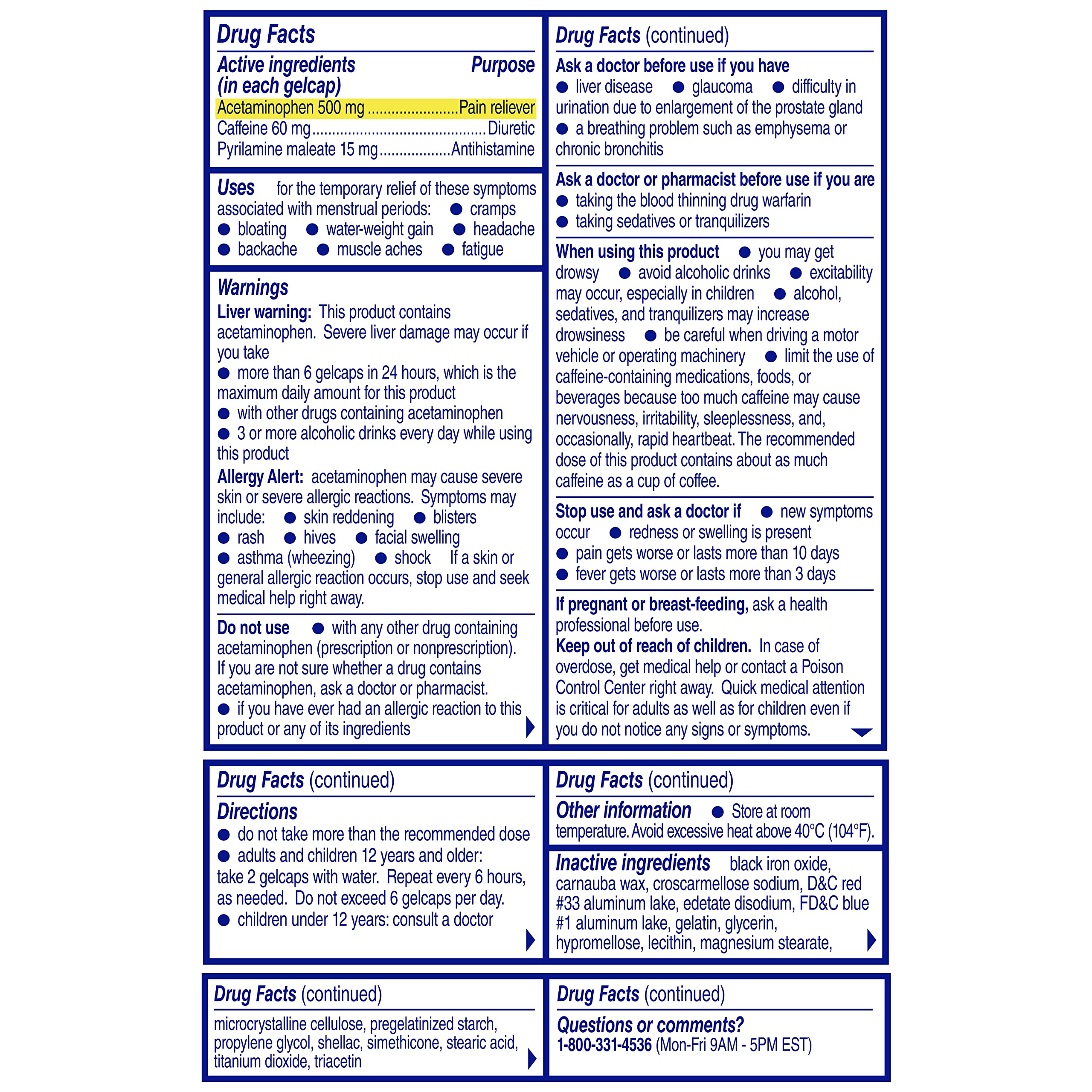 Midol Complete Gelcaps 24ct: Midol Complete Menstrual Pain Relief Gelcaps with Acetaminophen for Menstrual Symptom, PMS Relief, and Period Cramp Relief - 24 Count Midol Au supplements
