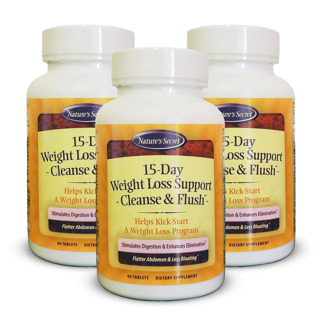 Nature's Secret 15-Day Weight Loss Support Cleanse & Flush (Pack of 3) Nature's Secret Au supplements