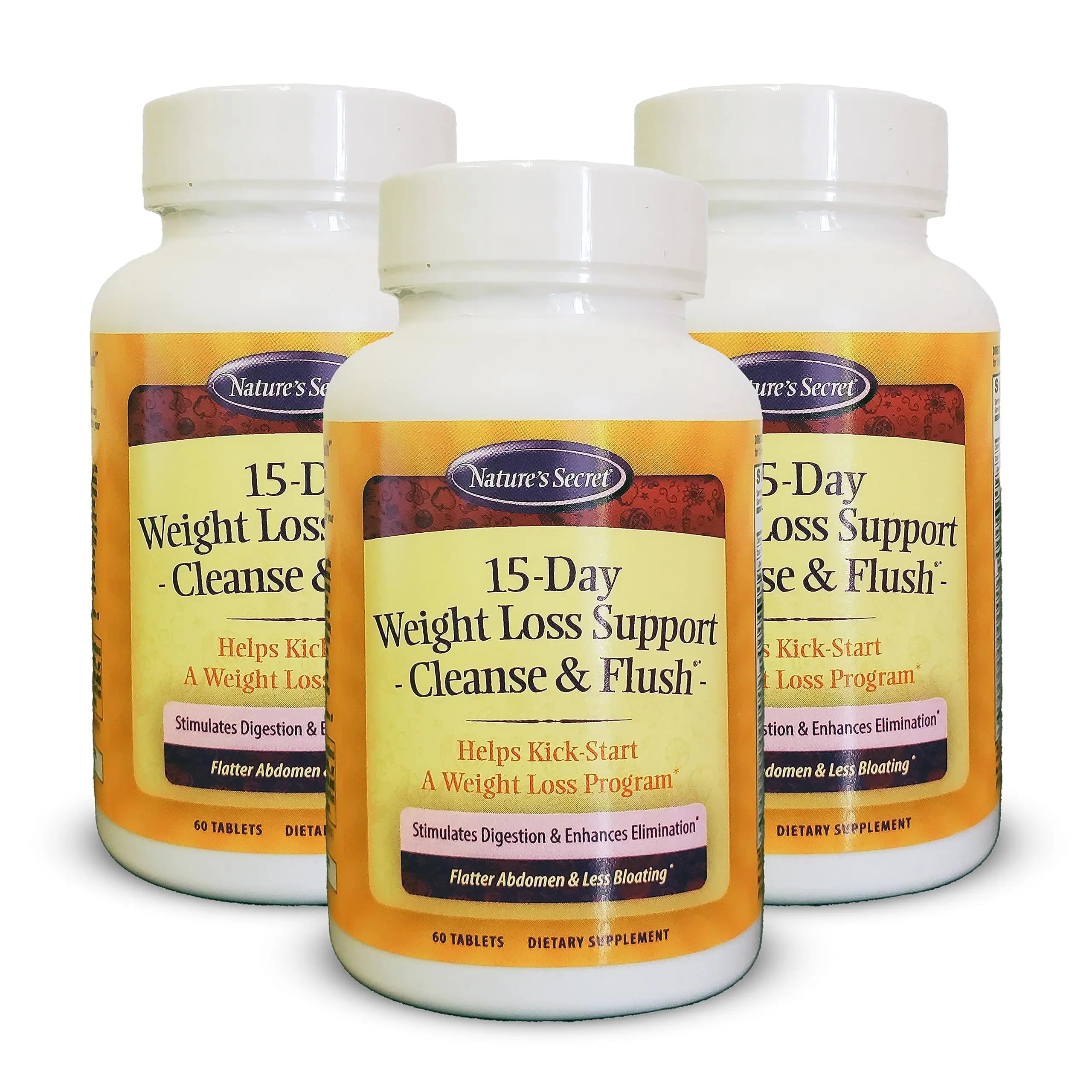 Nature's Secret 15-Day Weight Loss Support Cleanse & Flush (Pack of 3) Nature's Secret Au supplements