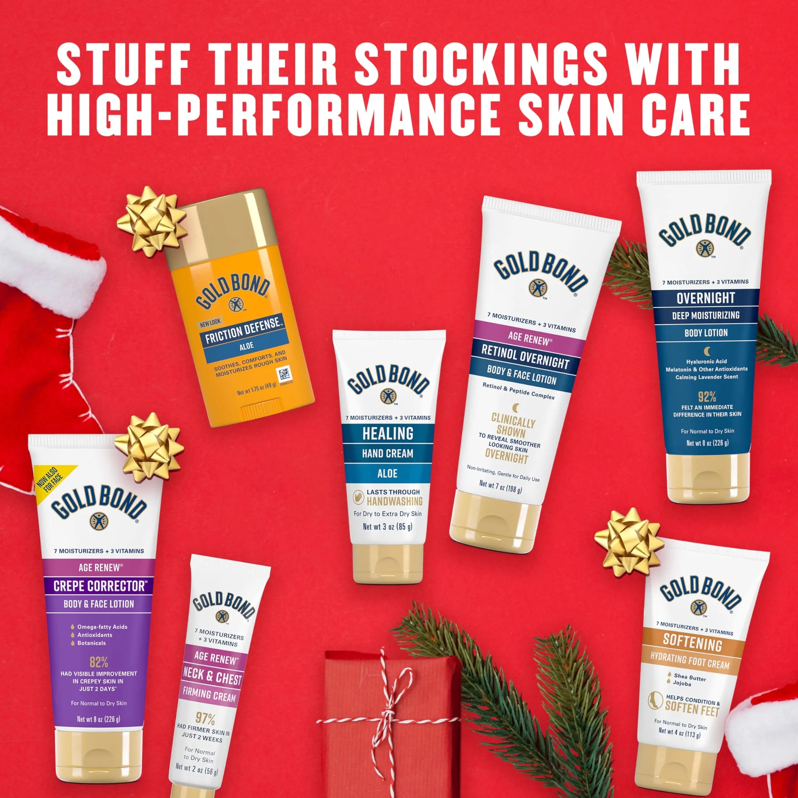Gold Bond Age Renew Retinol Overnight Body & Face Lotion, With Retinol Gold Bond Au supplements