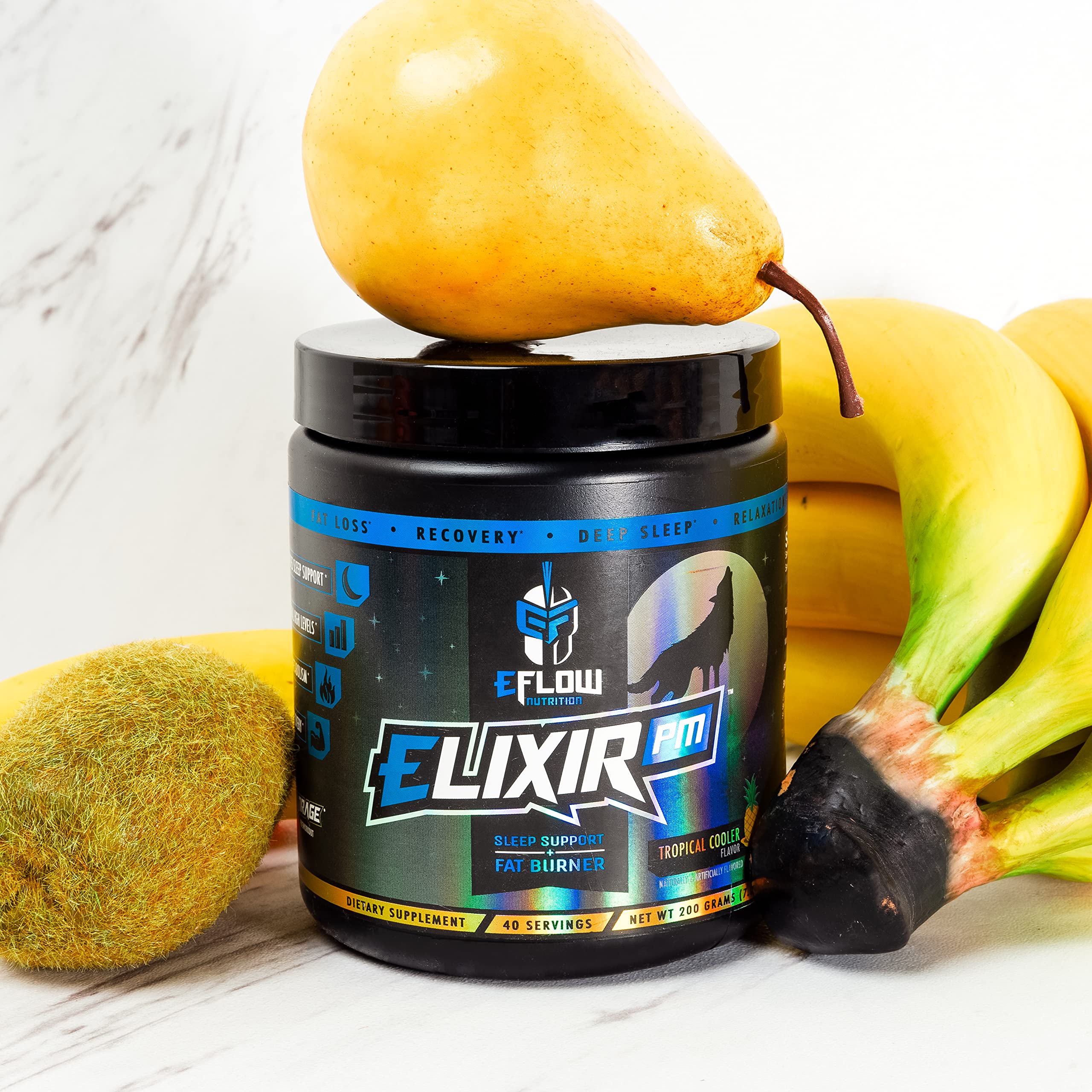eFlow Nutrition Elixir PM - Night time Fat Burner and Natural Sleep Support - GABA, l-carnitine eFlow Nutrition Au supplements