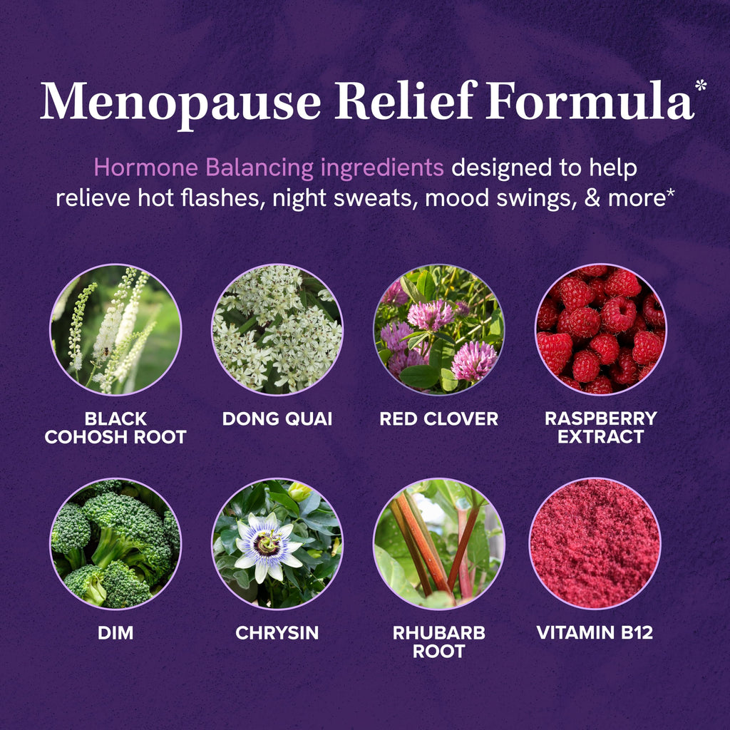 Menopause Supplements for Women Hot Flashes & Night Sweats | Hormone Balance, Menopause Relief for Women & Perimenopause Support | With Black Cohosh, DIM & Red Clover | 60 Ct (2 Month Supply) SMNutrition Au supplements