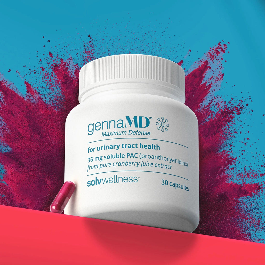 Solv Wellness GennaMD - Maximum UTI Defense - 36 mg Soluble PAC from 100% Cranberry Juice Extract - Highest PAC Concentration in a Small, Easy-to-Swallow Capsule - 30 Capsules Solv Wellness Au supplements