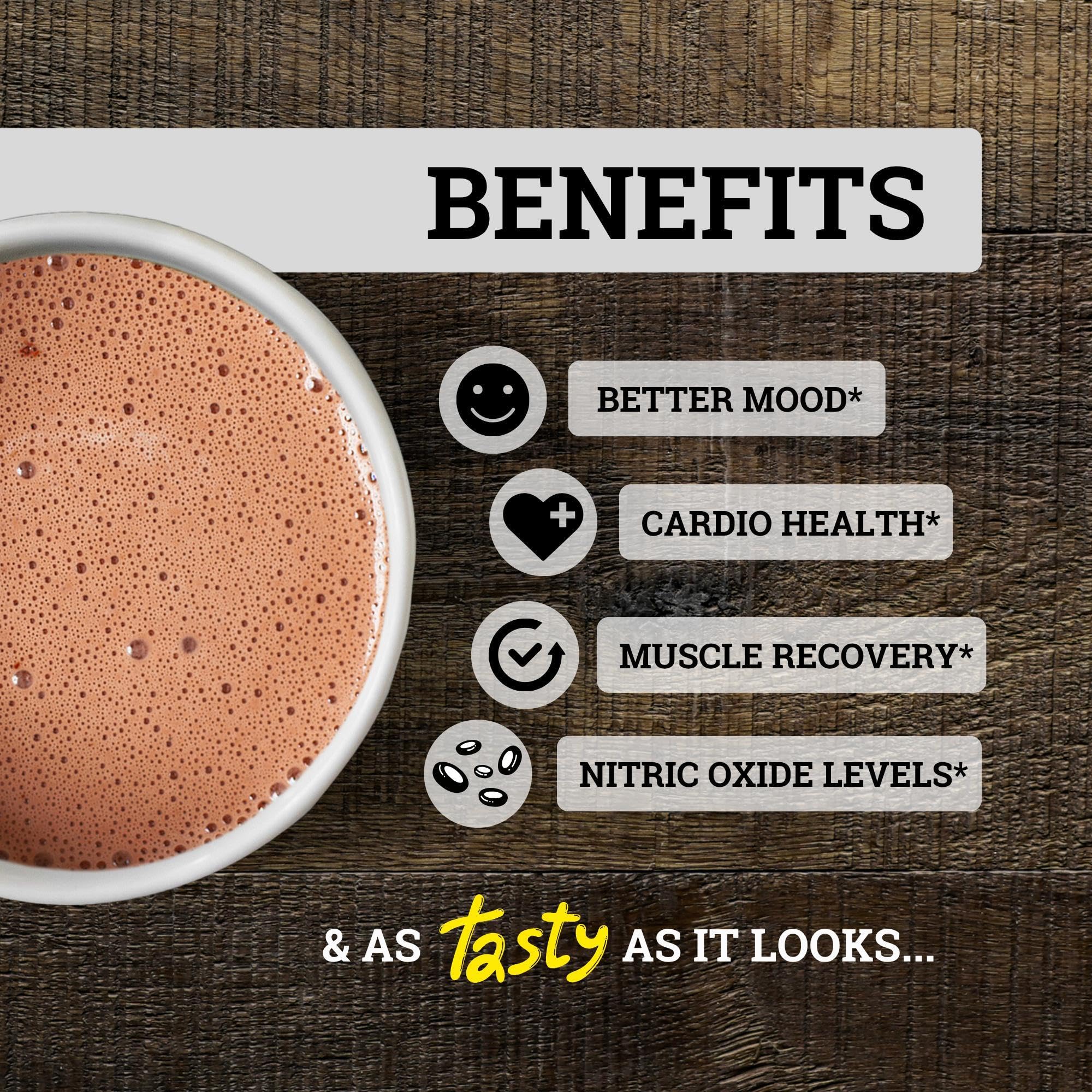 Black Forest High Flavanol Cocoa Powder (1200mg Flavanols & Flavonoids Supplements)10X More Flavanols (Epicatechin) Than Cocoa & 600mg of Epicatechin Supplement