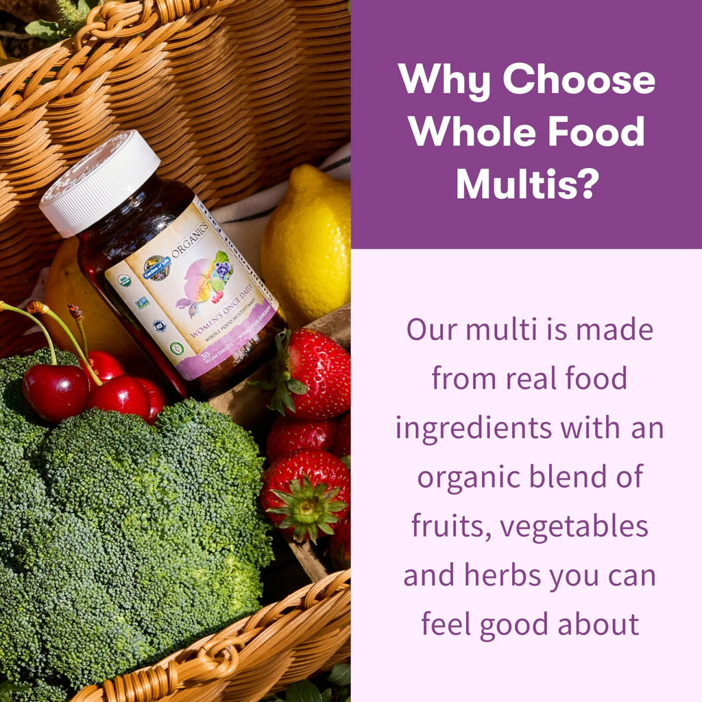 Garden of Life Organics Multivitamin for Women - Women's Once Daily Multi - Whole Food Multi with Iron, Biotin, Vegan Organic Womens Multivitamin for Health Garden of Life Au supplements