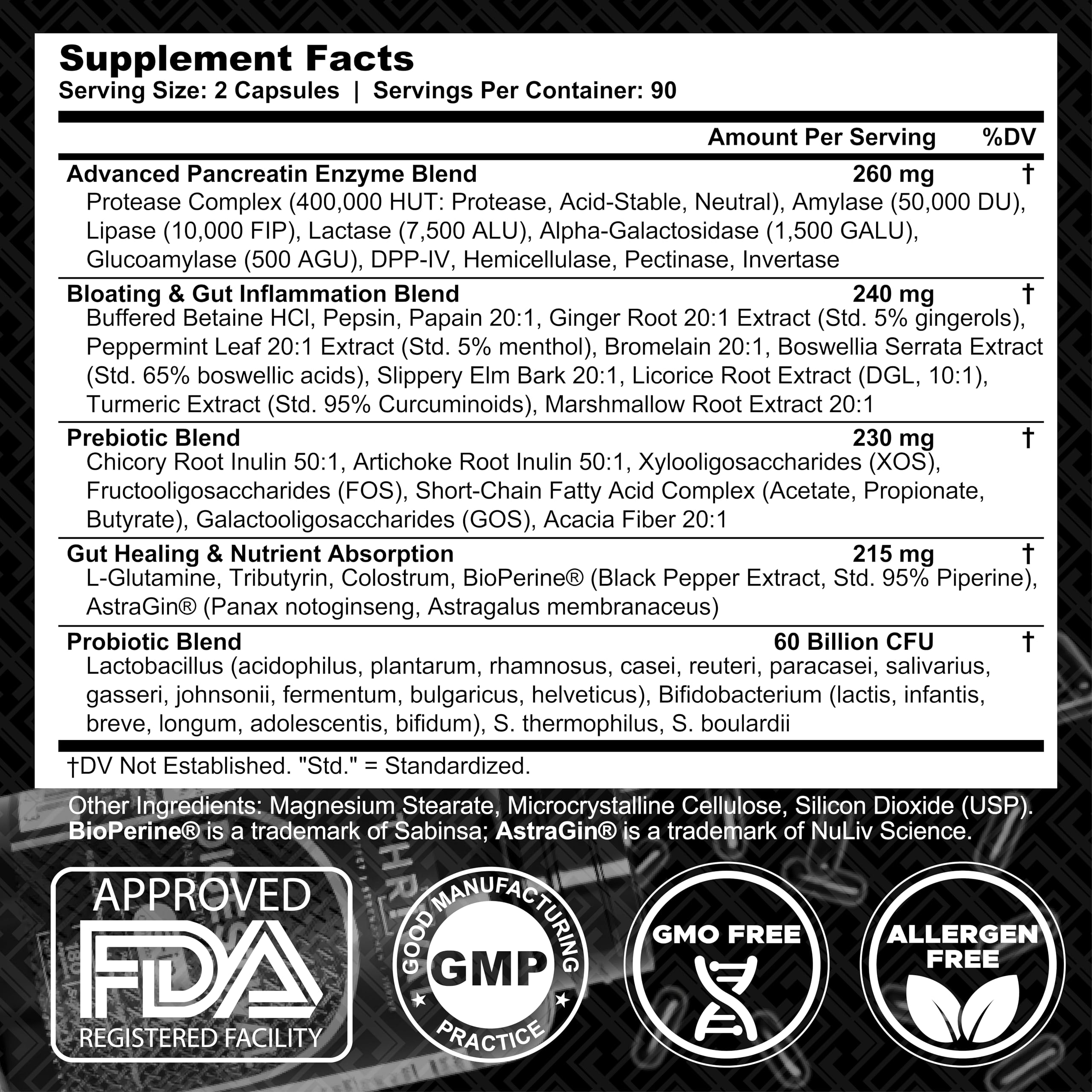DIGESTIVAL 5-in-1 Gut Health Formula: Probiotics, Prebiotics, Enzymes, Gut Healing & Bloat Relief with 53 Ingredients, 60 Billion CFU, and Advanced Support for IBS,