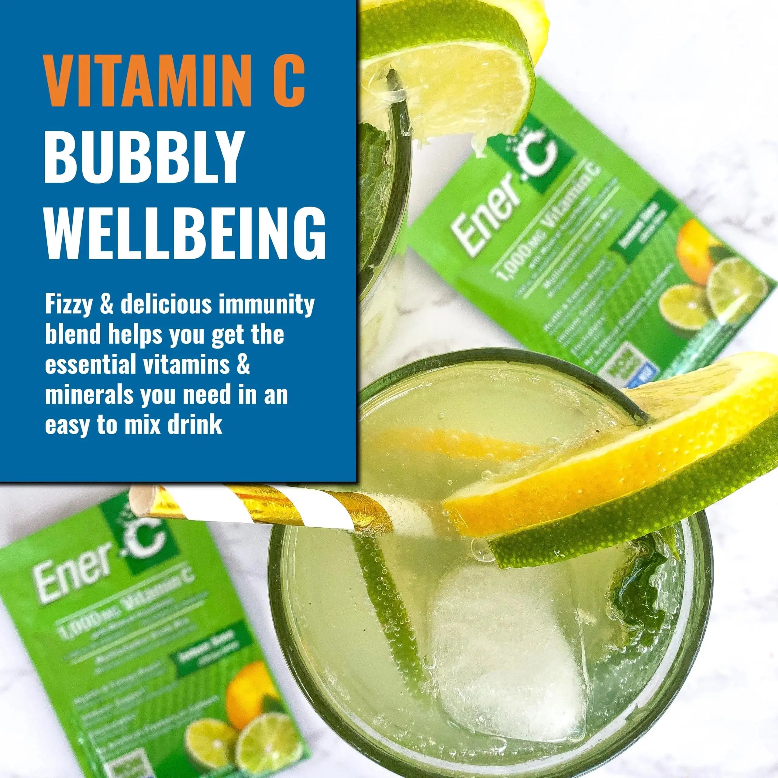 Ener-C Multivitamin Drink Mix - Vitamin Packets for Water, Electrolytes Powder Packets, Vitamin Drink Mix, Hydration Liquid Mix Ener-C Au supplements
