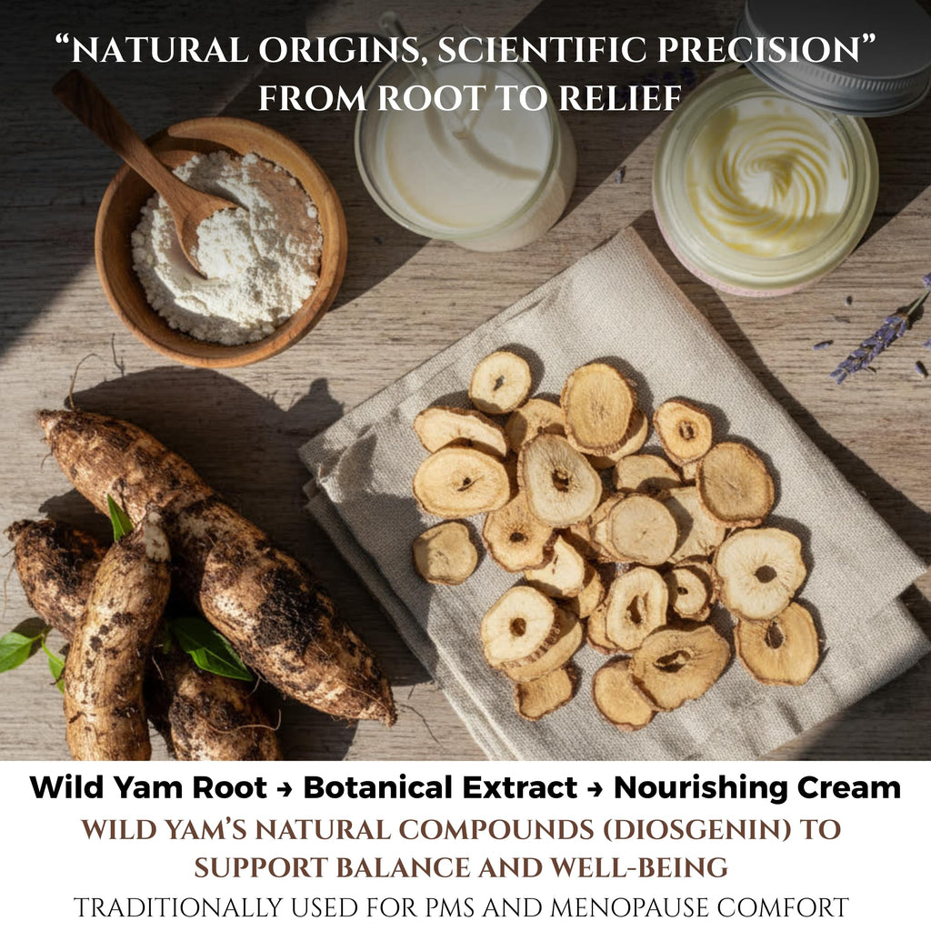 Seraphime Wild Yam Cream for Hormone Balance - Gift for Mom - Menopause and PMS Support for Women - Wild Yam Balancing Cream - Hot Flashes, Night Sweats, Mood Swings, Low Energy - Lavender 4oz Seraphime Au supplements