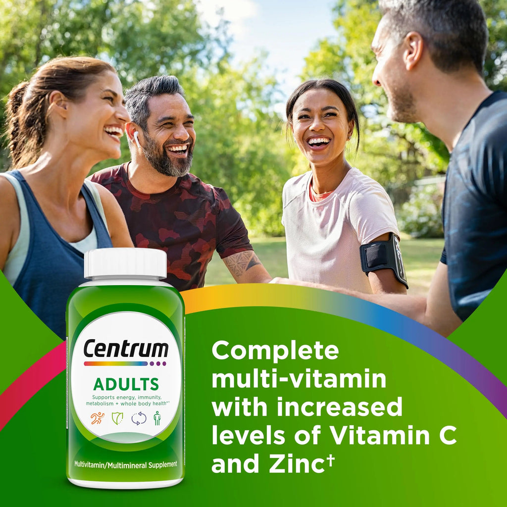 Centrum Adult Multivitamin/Multimineral Supplement with Antioxidants, Zinc, Vitamin D3 and B Vitamins, Gluten Free Centrum Au supplements