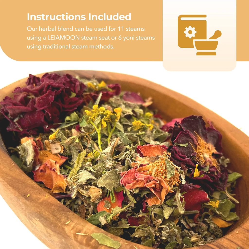 Yoni Steam Herbs Creativity Blend, Receptivity & Fertility Yoni Herbs for Cleansing and Toning Leiamoon Au supplements