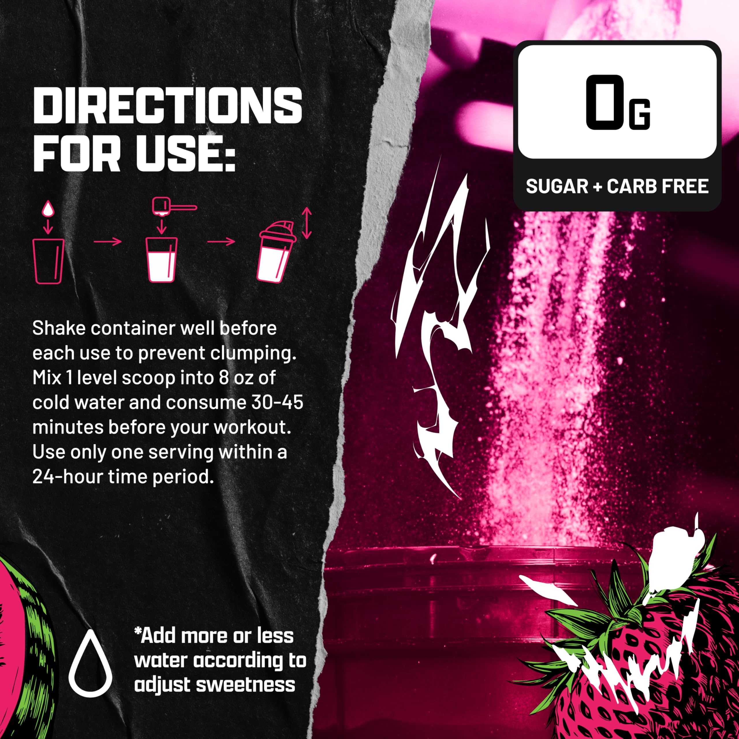 Outrage Ultra HIGH STIM Pre-Workout Powder for Men | 400mg Caffeine, L-Citrulline, Beta-Alanine, Creatine | Extreme Energy, Focus, Strength & Endurance