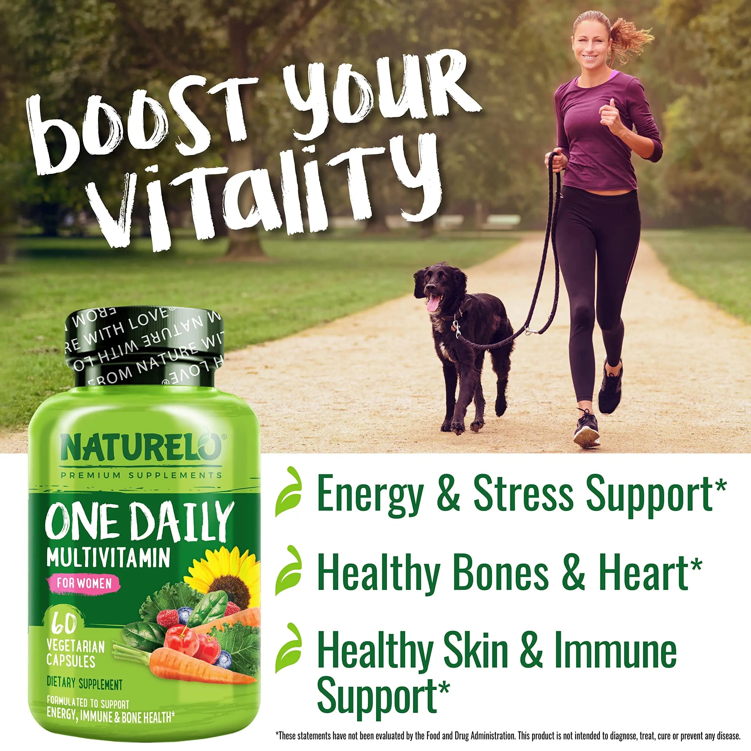 NATURELO One Daily Multivitamin for Women - Energy Support - Whole Food Supplement NATURELO Au supplements