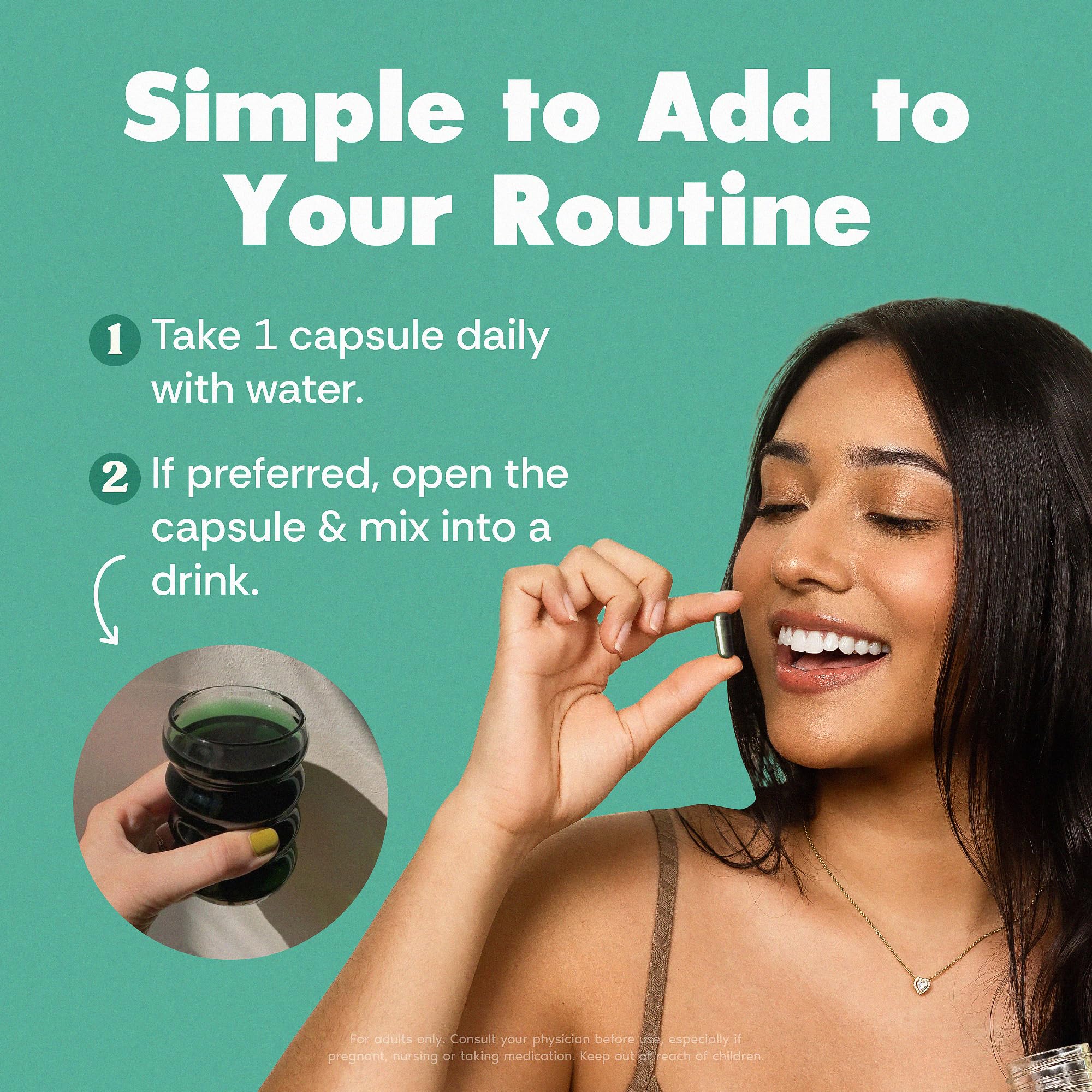 Her Fantasy Box | Body Magic | Chlorophyll Capsules - 30 Vegan Capsules for Detox, Digestion, Gut Health, Skin Support