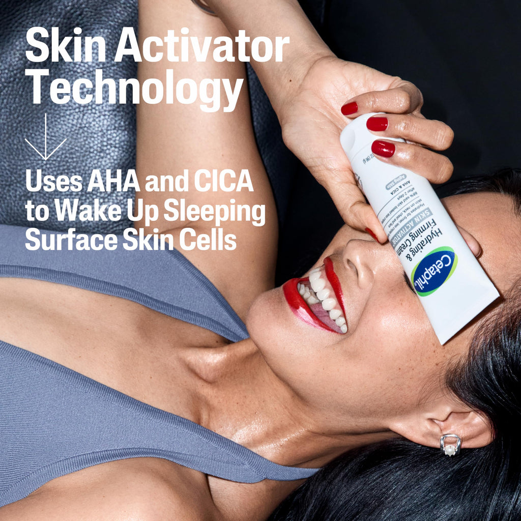Cetaphil Skin Activator Hydrating & Firming Cream For Face, Neck & Chest 3.4 oz, Mandelic Acid (AHA) and Centella Asiatica (CICA) Cream