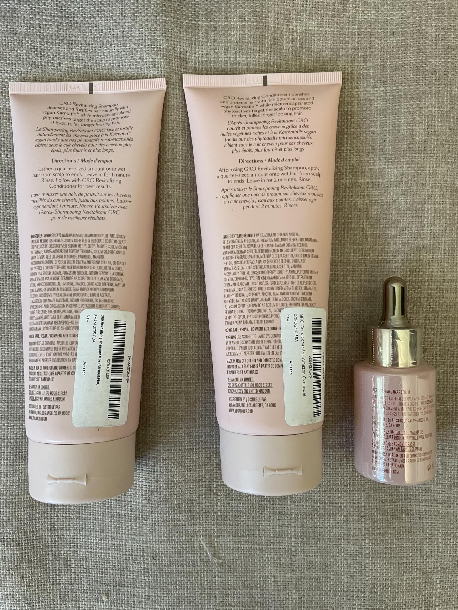 Vegamour GRO Essentials Kit Includes GRO Revitalizing Shampoo & Conditioner and GRO Hair Serum for Thinning Hair VEGAMOUR Au supplements