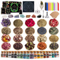 SHYSHINY Witchcraft Supplies Kit for Wiccan Spells, 95 Pack of 7 Chakra Stones, Crystals, Dried Herbs SHYSHINY Au supplements