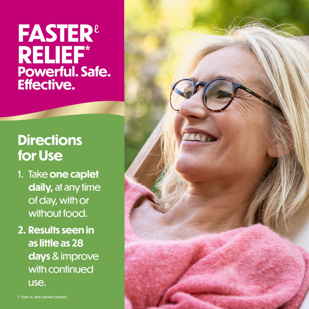 Estroven Complete Multi-Symptom Menopause Supplement for Women, 28 Ct., Clinically Proven Ingredient Provide Menopause Relief & Night Sweats & Hot Flash Relief* Drug-Free & Non-GMO Estroven Au supplements