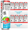 FOCUSAID ZERO SUGAR Nootropics Blend, Alpha-GPC, GABA, 100mg Natural Caffeine from Green Tea, Yerba Mate, Vitamin B-Complex, Keto-Friendly, No Artificial Sweeteners, 12 Fl Oz (Pack of 24) LIFEAID Au supplements