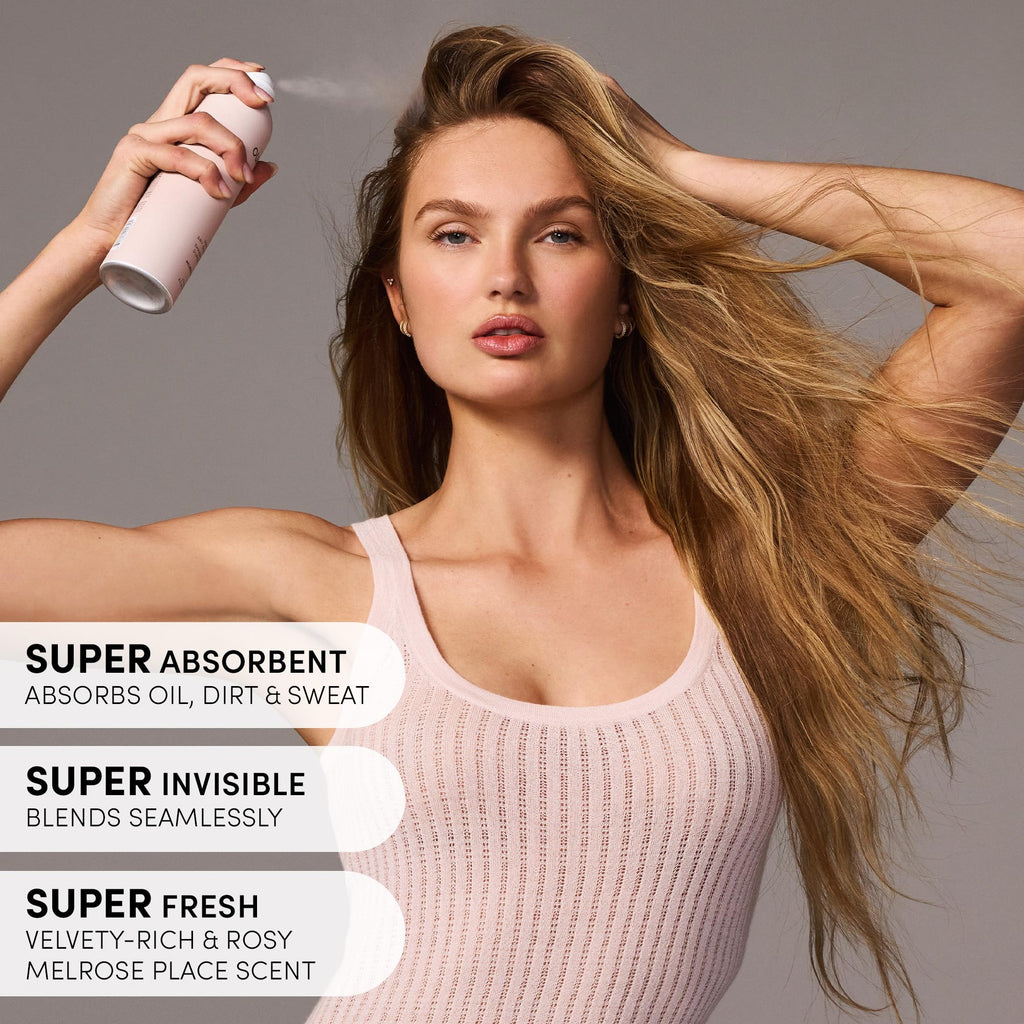 OUAI Super Travel Size Dry Shampoo - Volumizing Dry Shampoo - Absorbs Oil, Dirt & Sweat - Blends Seamlessly into Hair with Zero Residue & Enriched with a Long-Lasting Scent - Melrose Place (2 oz) OUAI Au supplements