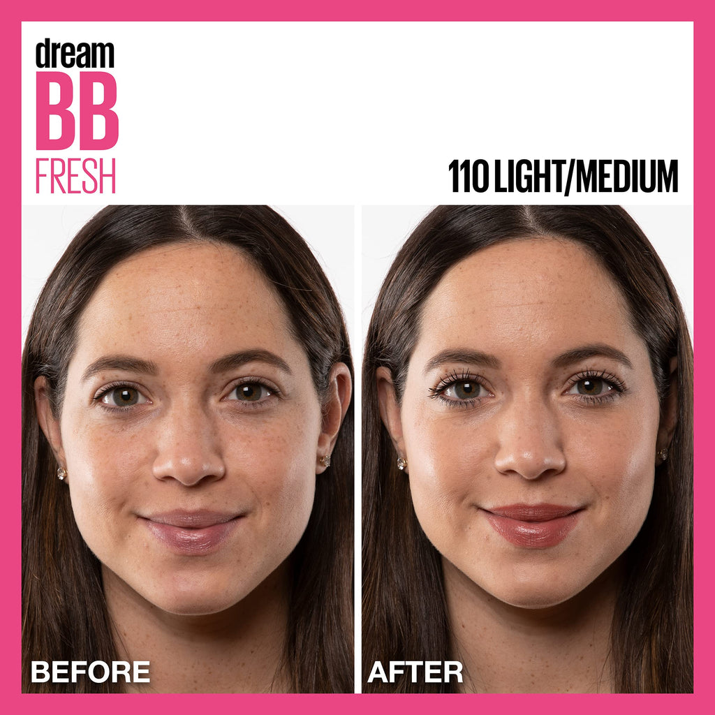 Maybelline Dream Fresh Skin Hydrating BB cream, 8-in-1 Skin Perfecting Beauty Balm with Broad Spectrum SPF 30