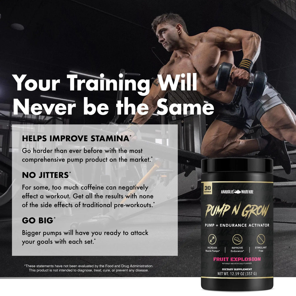 Anabolic Warfare Pump-N-Grow Muscle Pump Supplement Caffeine Free Pre Workout Anabolic Warfare Au supplements