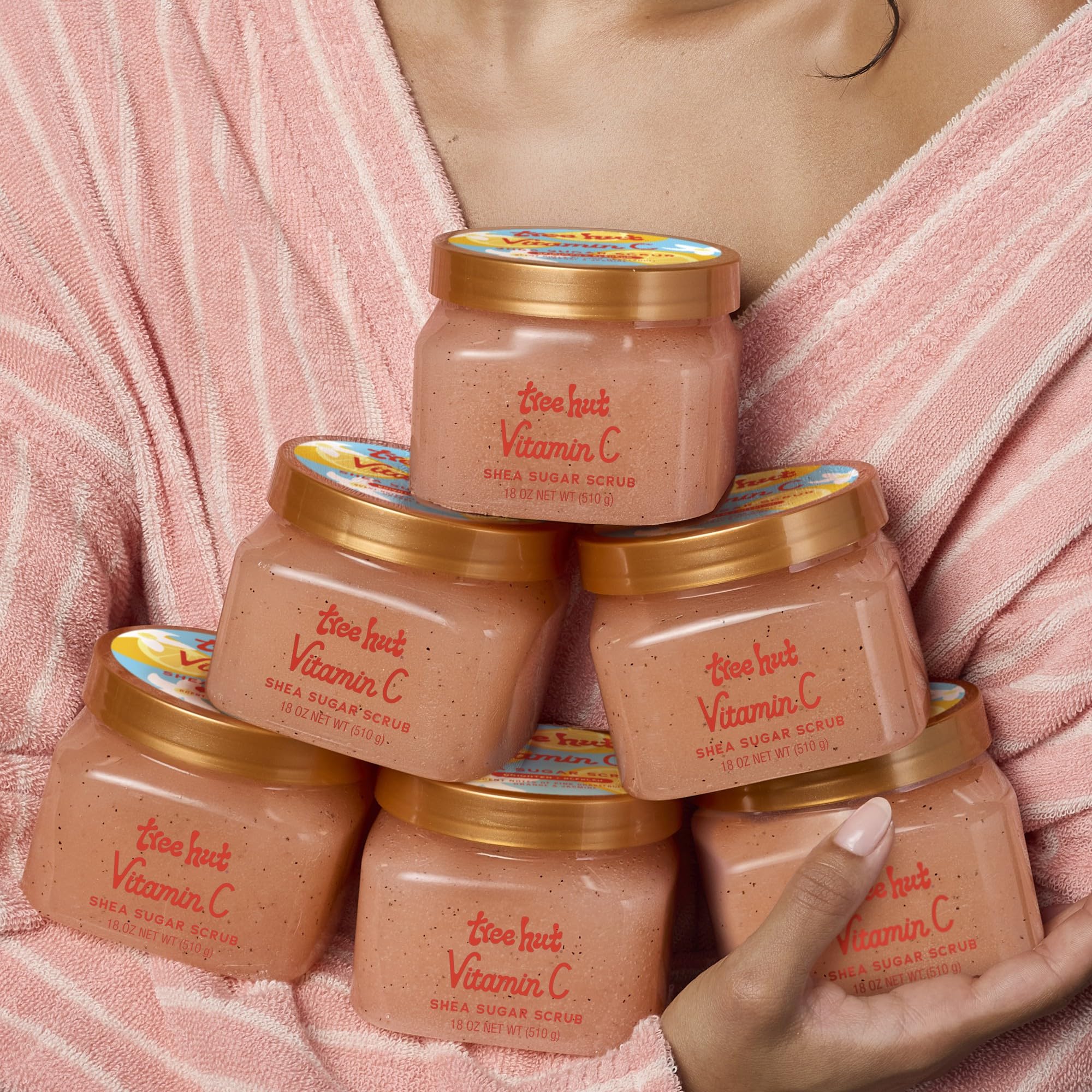Tree Hut Vitamin C Shea Sugar Scrub, Easter Gifts for Women, Exfoliating Body Scrub Removes Dead, Dry Skin for a Soft