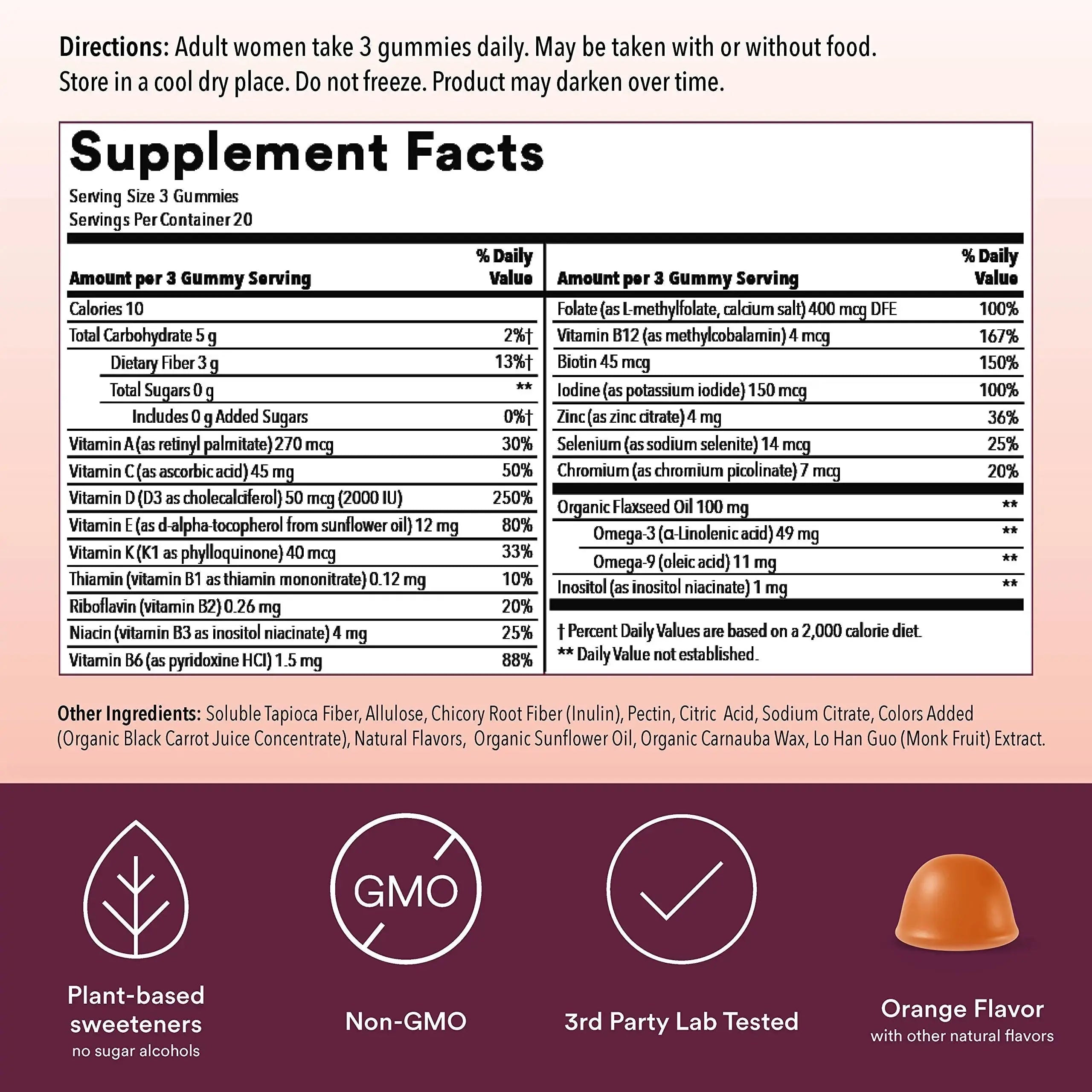SmartyPants Women's Multivitamin Gummies, Sugar Free: Biotin, Methylfolate, Omega 3 (ALA), Vitamin D & Teen Guy Multivitamin Gummies: Omega 3 Fish Oil (EPA/DHA), Vitamin D3, C, Vitamin B12, B6 SmartyPants Au supplements