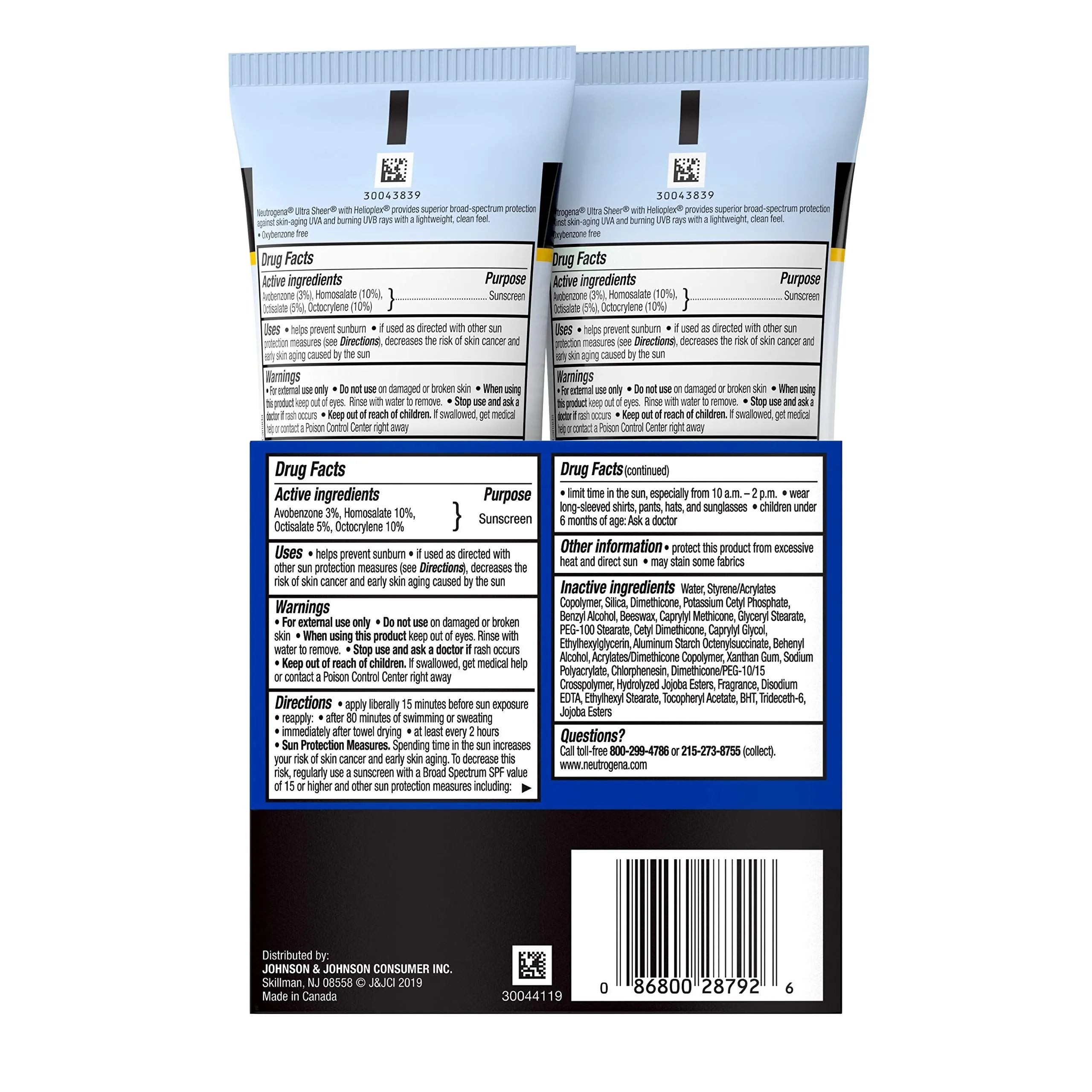 Neutrogena Ultra Sheer Dry-Touch Water Resistant and Non-Greasy Sunscreen Neutrogena Au supplements