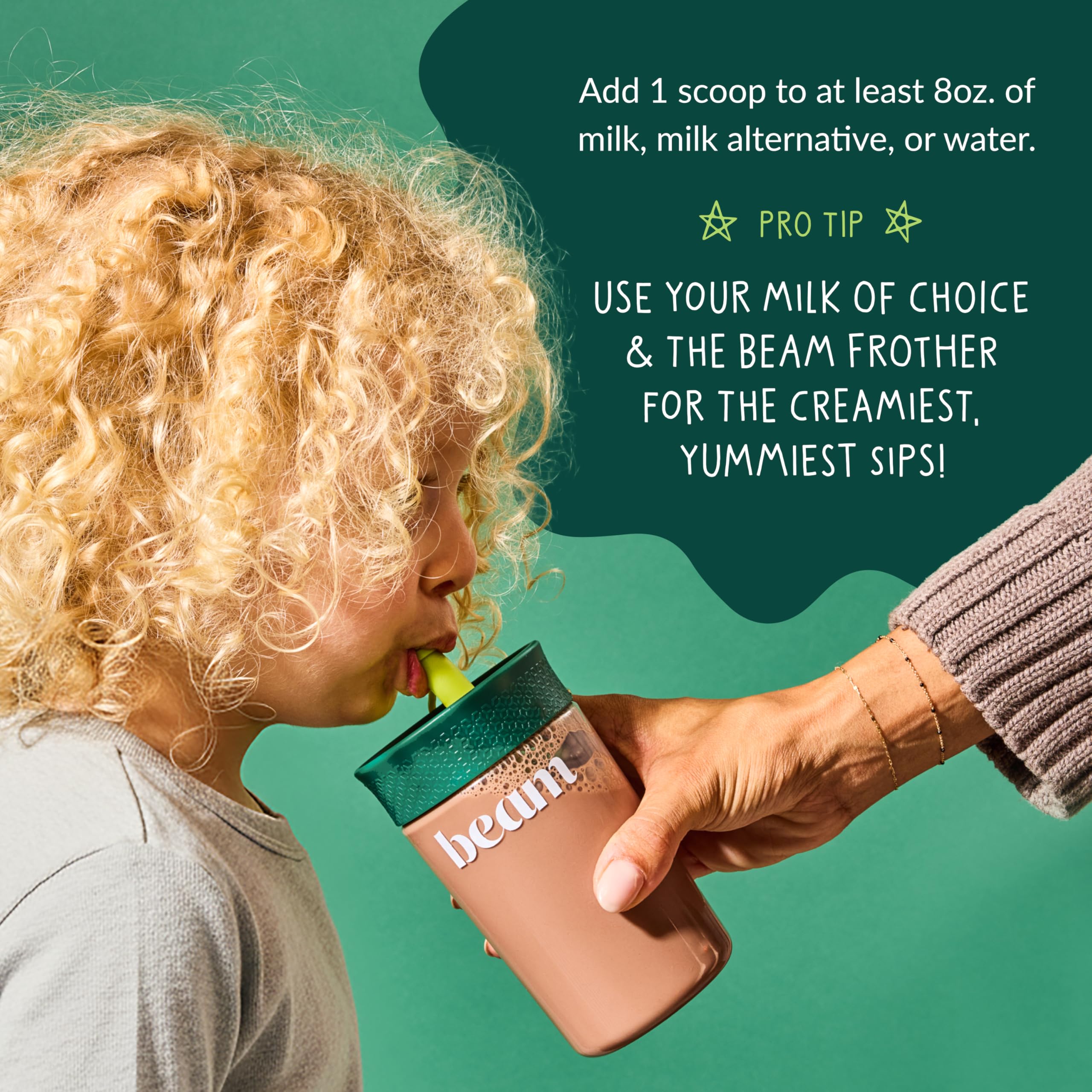 Beam Kids Multivitamin Powder – Kids Vitamins with Greens, Probiotic & Prebiotic, Immune Support for Children & Toddlers, No Artificial Sweeteners, For Picky Eaters,