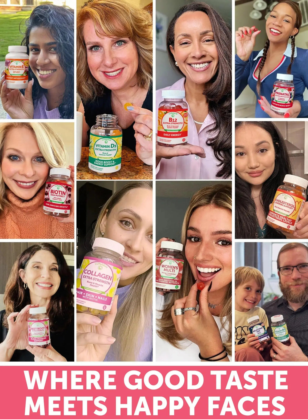 Lunakai USA Made Women’s Multi & Energy Gummies Bundle – 16 Essential Nutrients & B12 – 60 Ct Each Lunakai Au supplements