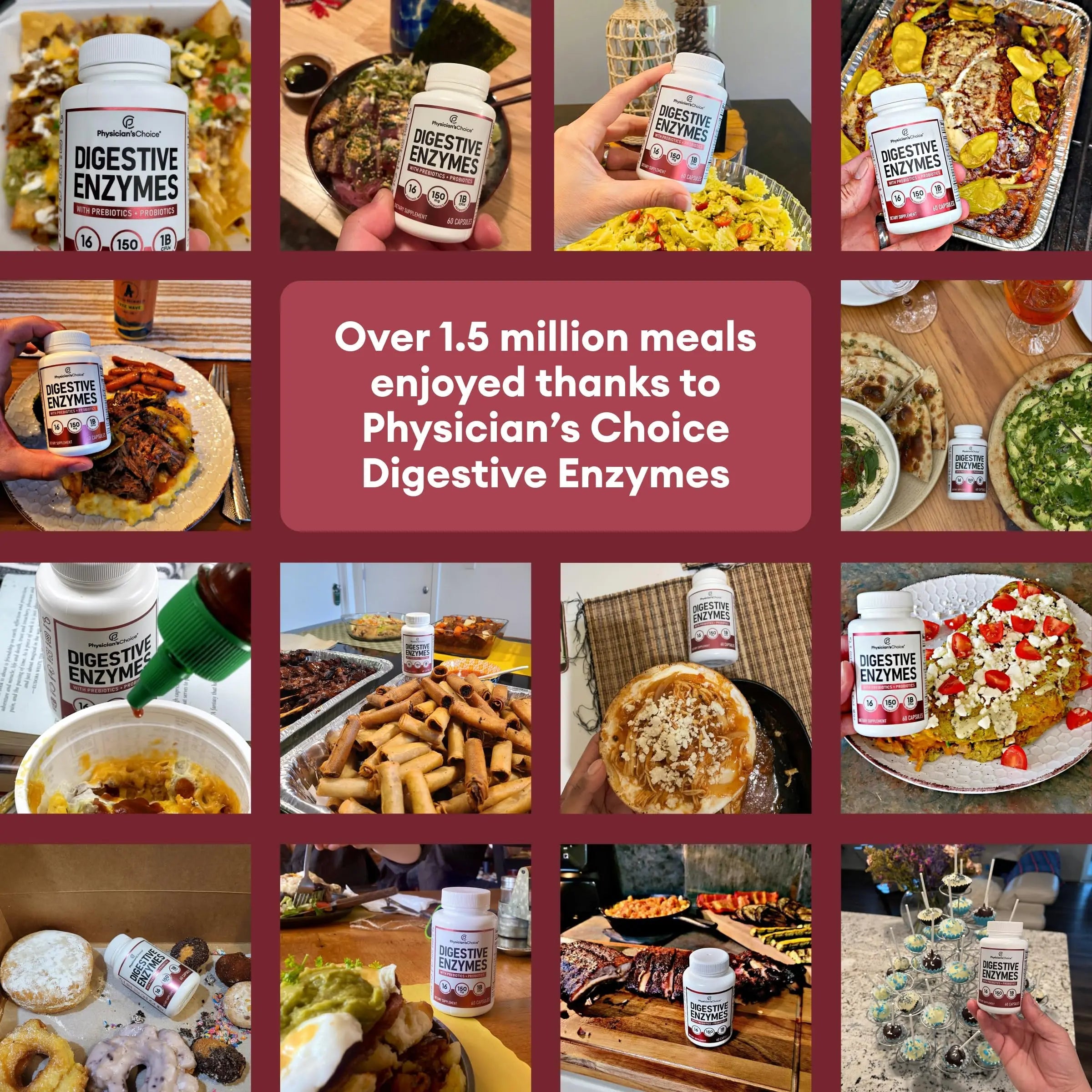 Physician's CHOICE Digestive Enzymes - Multi Enzymes, Bromelain, Organic Prebiotics Physician's CHOICE Au supplements