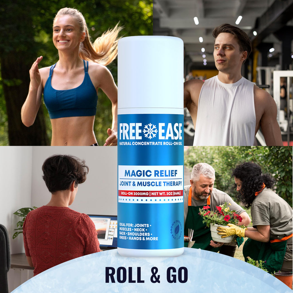 Free-Ease Magic Relief Roller – Nerve Joint and Muscle Pain Relief Roll On – Fast Cooling Therapy for Back, Neck, Shoulder, Knee Pain - Supports Joint Flexibility and Overall Mobility - Made in USA FREE EASE Au supplements