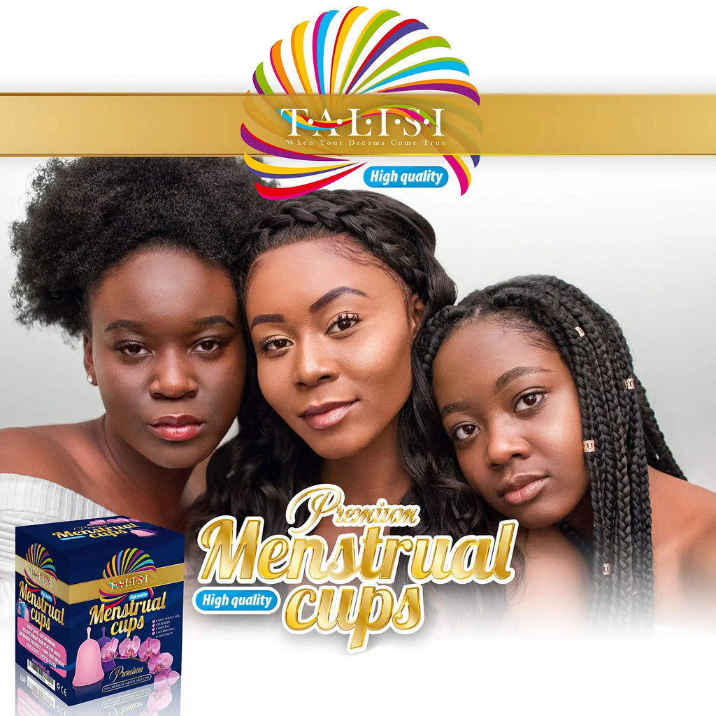 Talisi Menstrual Cups Set of 2 with Collapsible Silicone Sterilizer - Soft & Flexible Sensitive Feminine TALISI WHEN YOUR DREAMS COME TRUE Au supplements