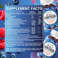 NutraPep Cortisol Gummies for Women Men - 13-in-1 High Cortisol Reducer with Ashwagandha Magnesium L-theanine Rhodiola Rosea - Daily Cortisol Detox Manager for Stress Focus Support - Vegan Sugar Free