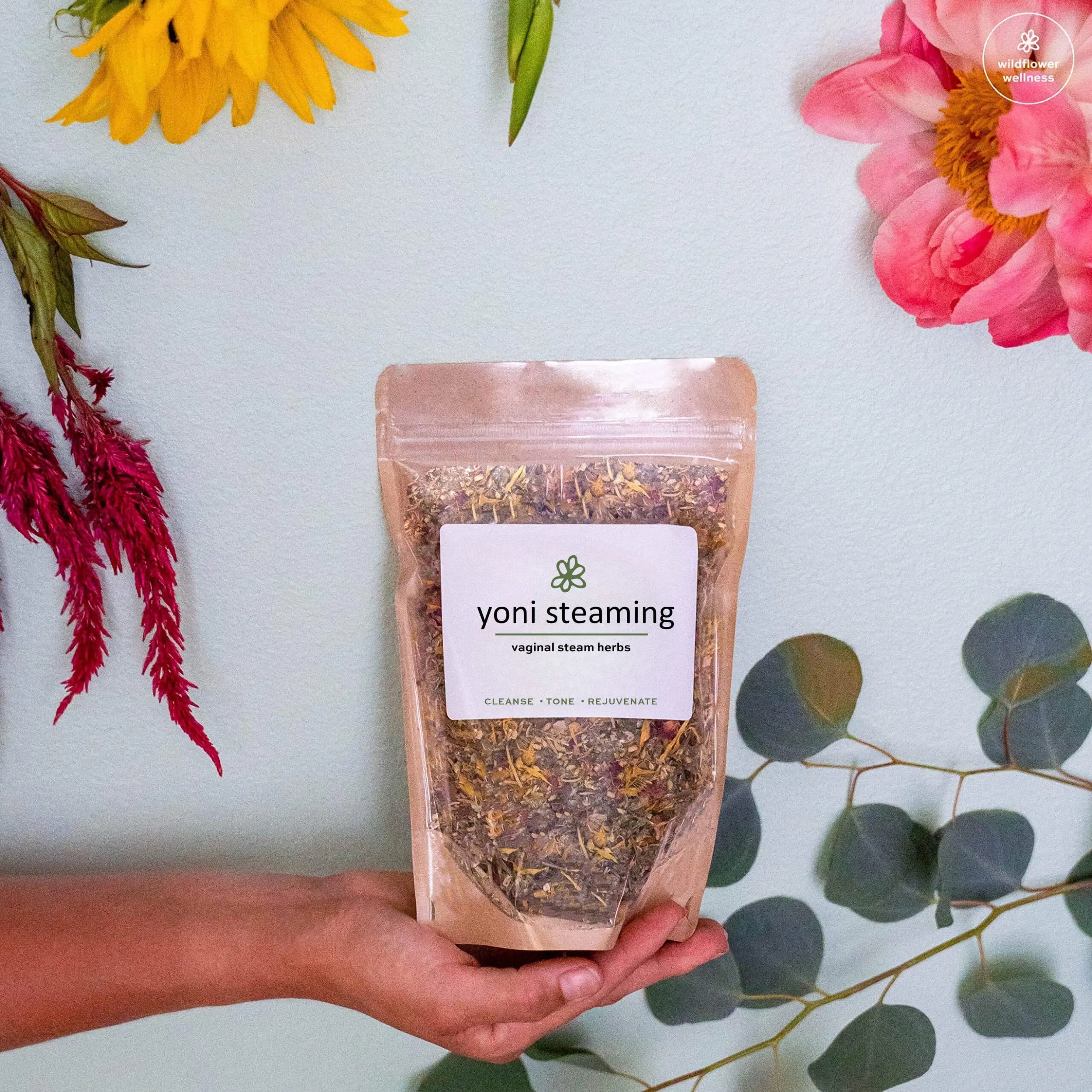 Yoni Steaming Herbs (5 Steams) | Cleansing + Gentle Formula | Formulated by Trained Herbalist WILDFLOWER WELLNESS Au supplements