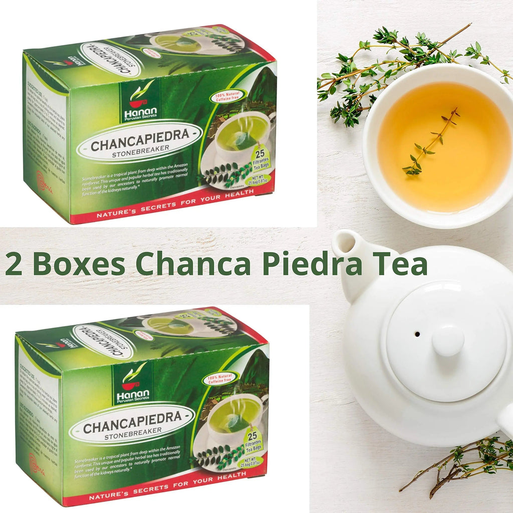 Stone Breaker Chanca Piedra Herbal Tea - 100% Naural from Peru (2x 25 Tea Bags Pack) Natural Kidney Cleanse & Gallbladder Stones Support– Detoxify Urinary Tract, Flush Impurities, Clear Urinary System AOSGYA Au supplements