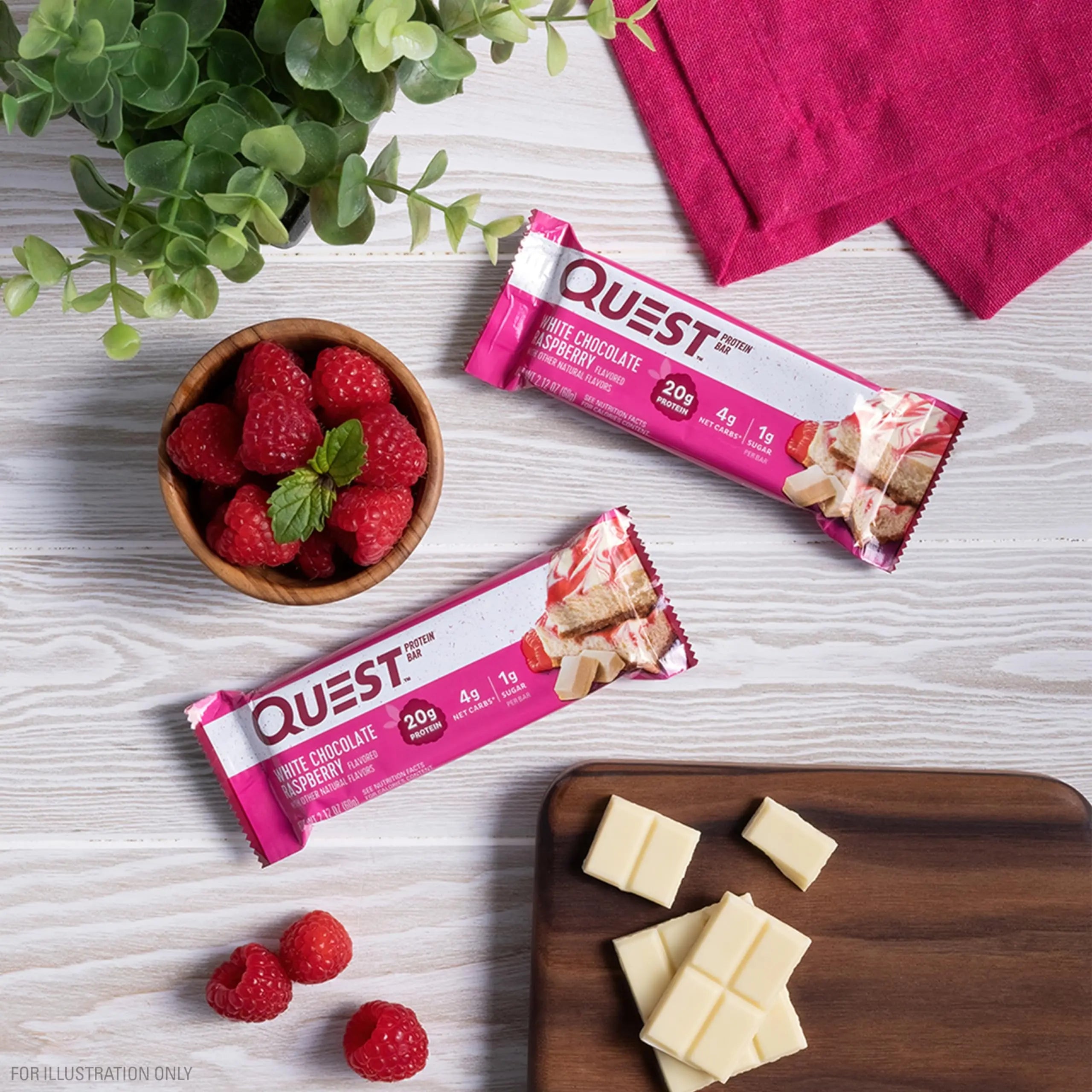 Quest Nutrition White Chocolate Raspberry Protein Bars, High Protein, Low Carb, Gluten Free Quest Nutrition Au supplements