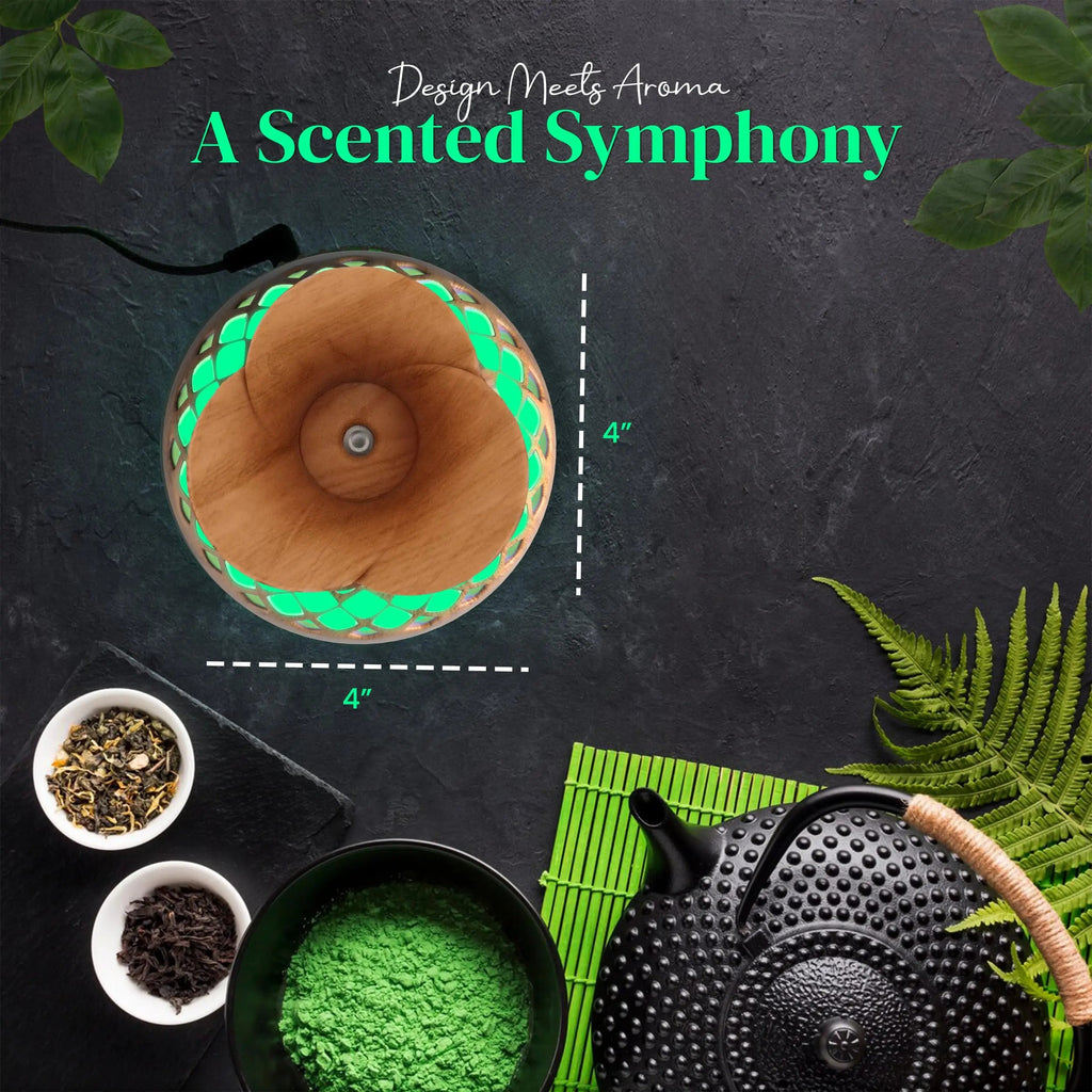 Aroma Diffuser for Essential Oils, Ultrasonic Aromatherapy Flower Oil Diffuser, Modern Cool Mist Renewgoo Au supplements