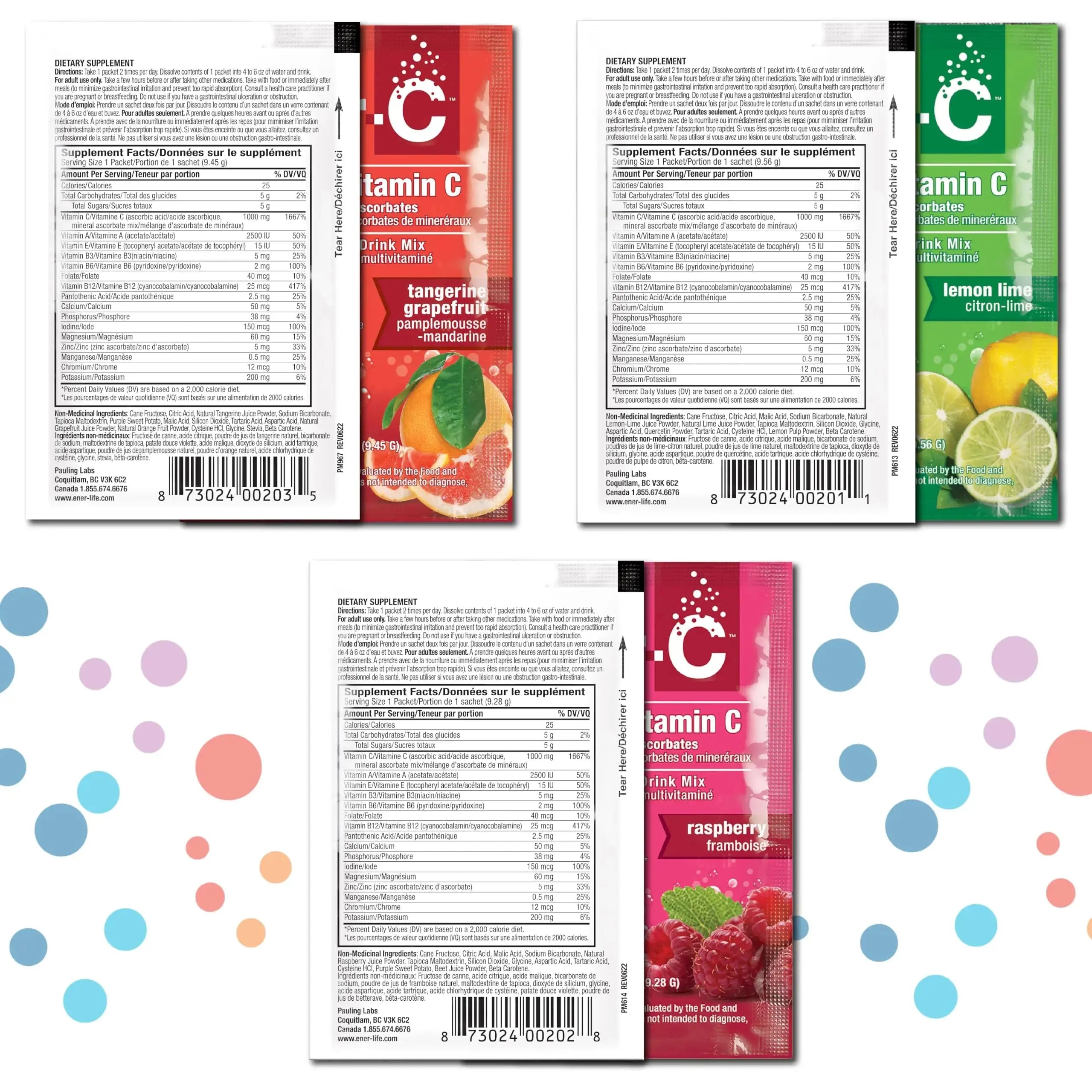 Ener-C Variety Pack Multivitamin Drink Mix Powder Vitamin C 1000mg & Electrolytes with Real Fruit Juice Natural Energy & Immune Support for Women & Men Ener-C Au supplements
