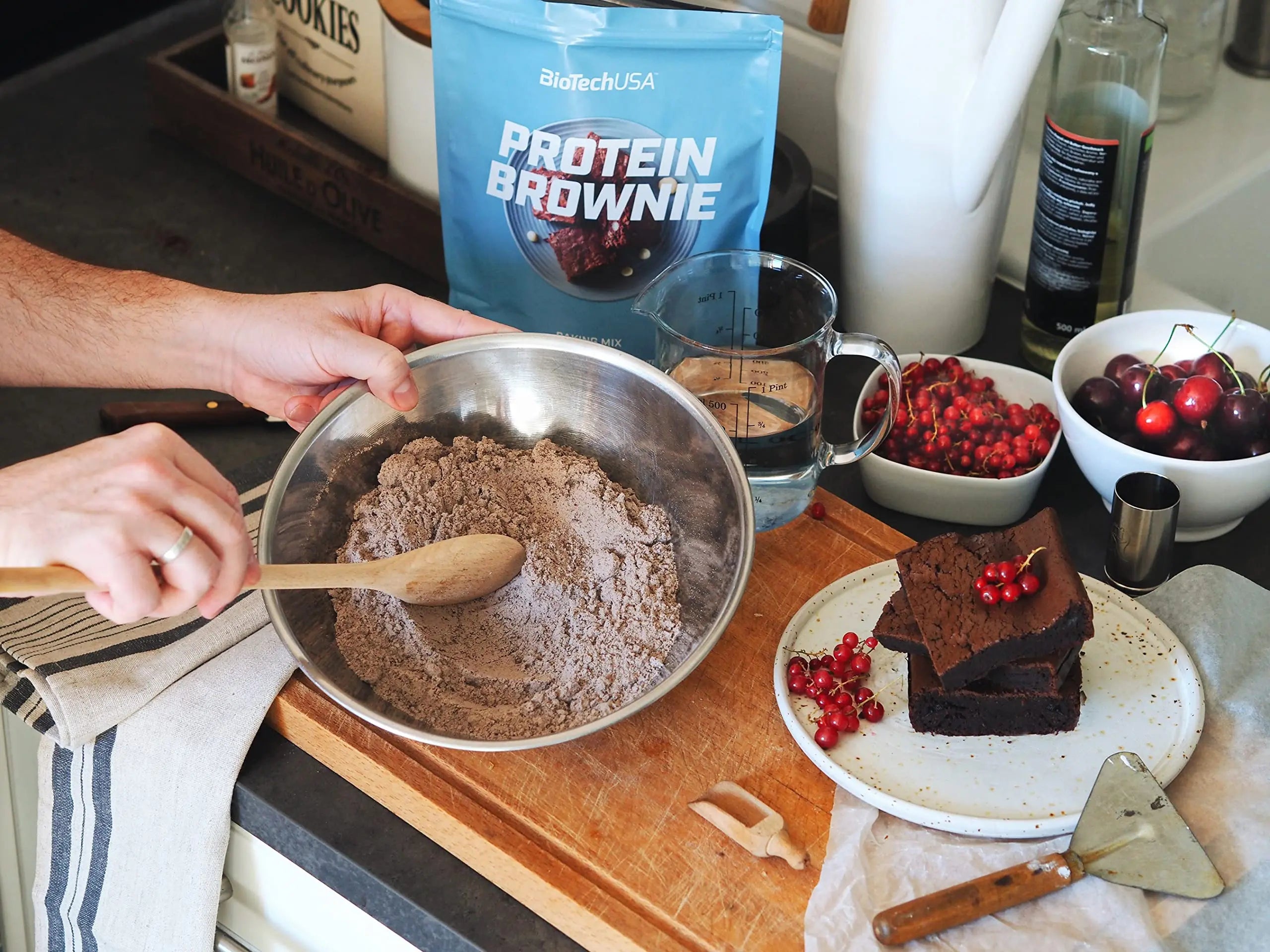 BioTechUSA Protein Brownie, Baking Mix with Collagen, whey proteins and sweeteners. 600 g, Chocolate BioTechUSA Au supplements