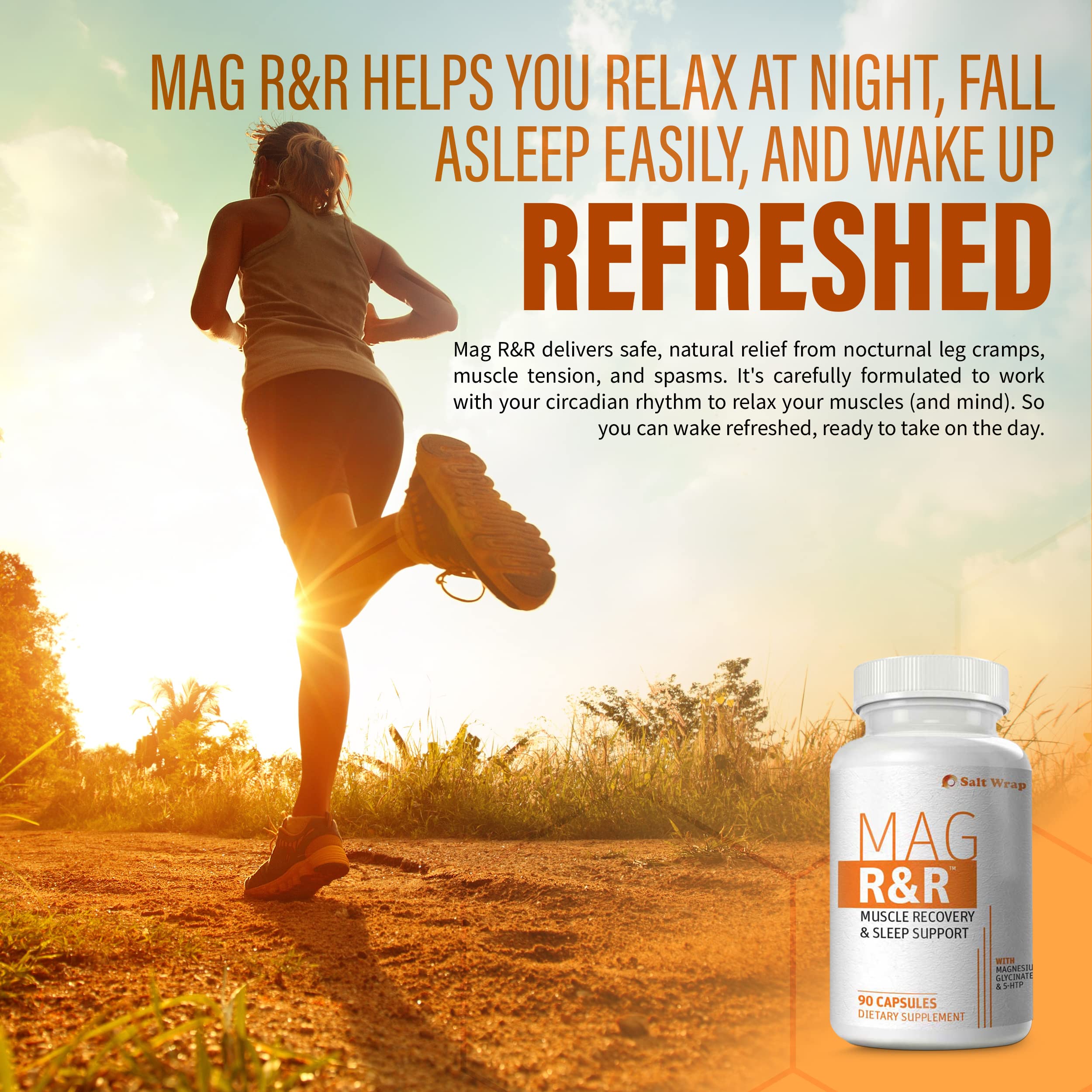 SaltWrap Mag R&R - Nighttime Muscle Cramps Support, Natural Sleep Support for Adults SaltWrap Au supplements