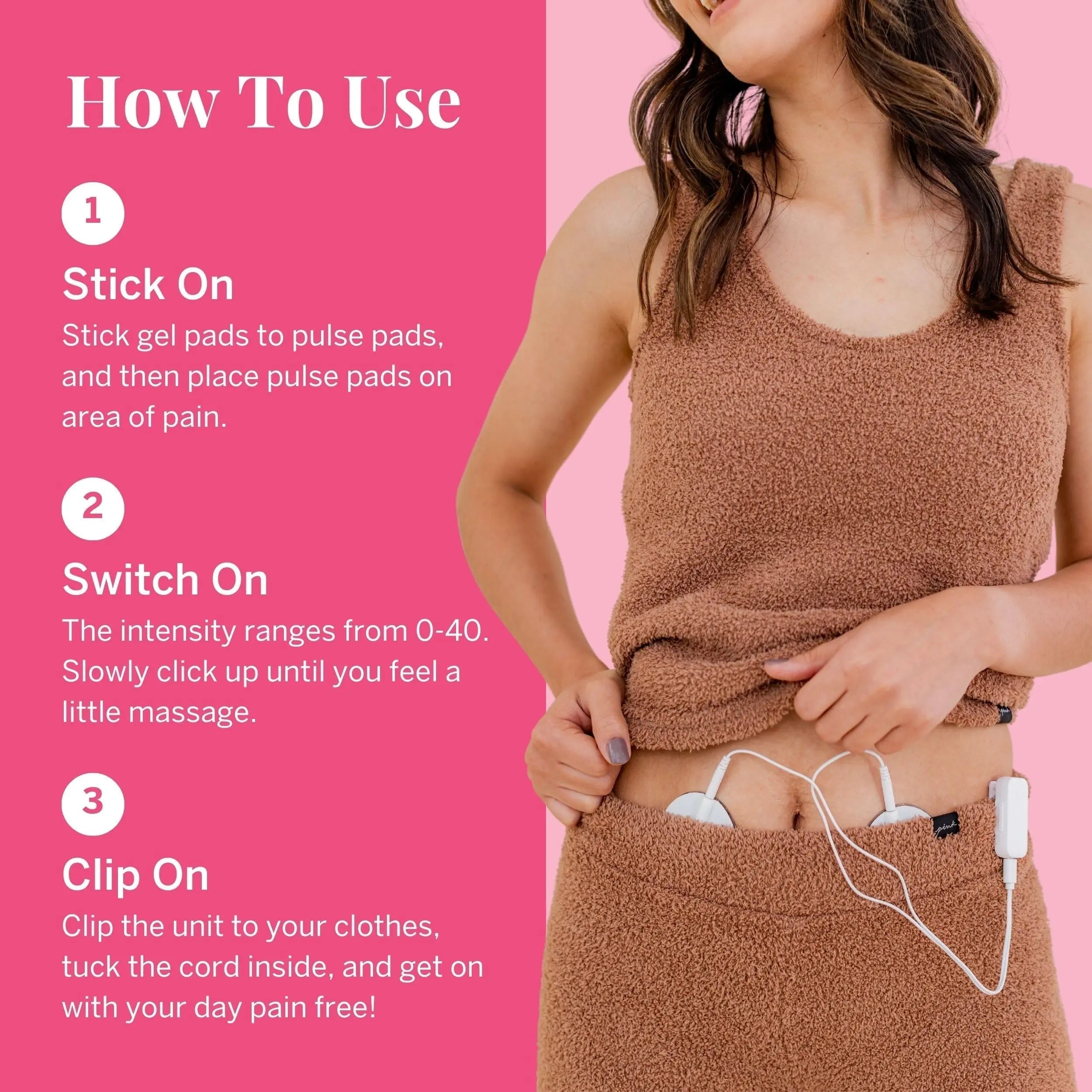 Pixie Period Pain Relief Device - Best PMS Relief Simulator with TENS Technology - Thinnest Wearable Tens Unit - Unnoticeable Under Clothes - Menstrual Cramp Comfort for Feminine Care Pixie Cup Au supplements