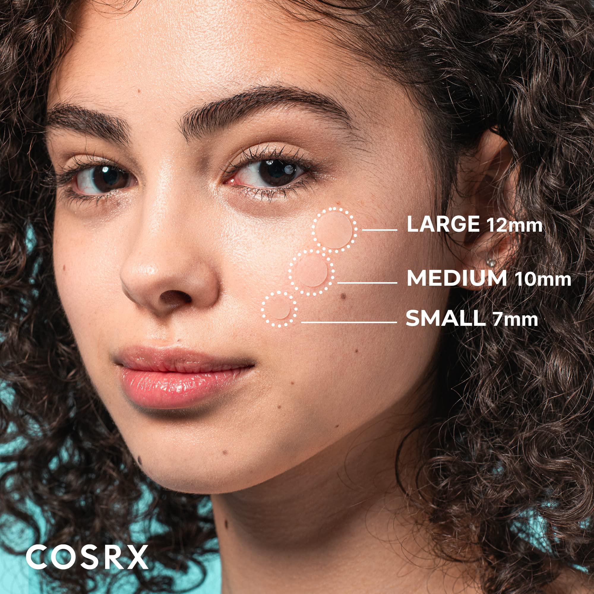 COSRX Acne Pimple Patch (96) Absorbing Hydrocolloid Original 3 Size Patches for Blemishes and Zits Cover