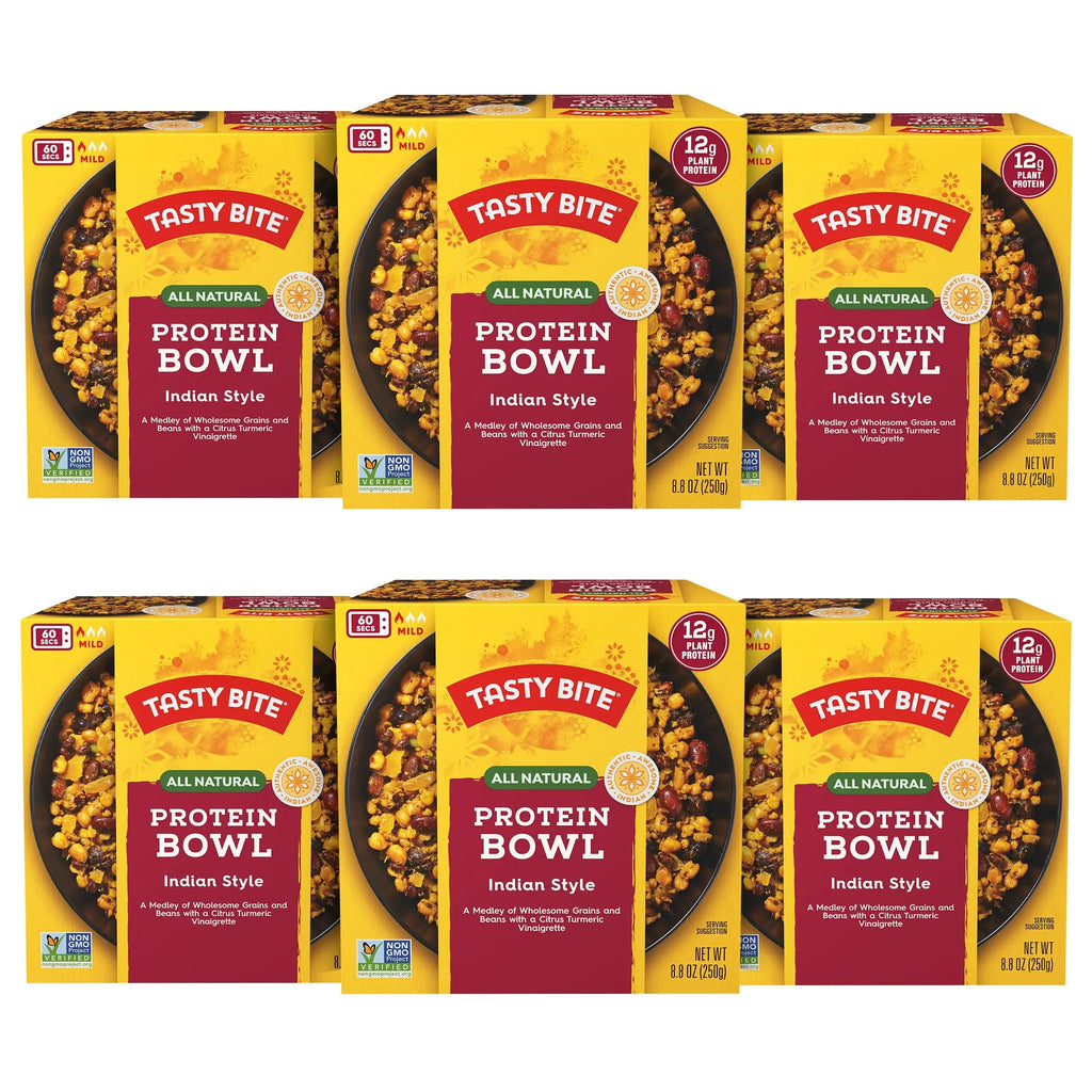 TASTY BITE Indian Protein Bowl, 8.8 Ounce, Pack of 6, Ready to Eat, Microwaveable TASTY BITE Au supplements