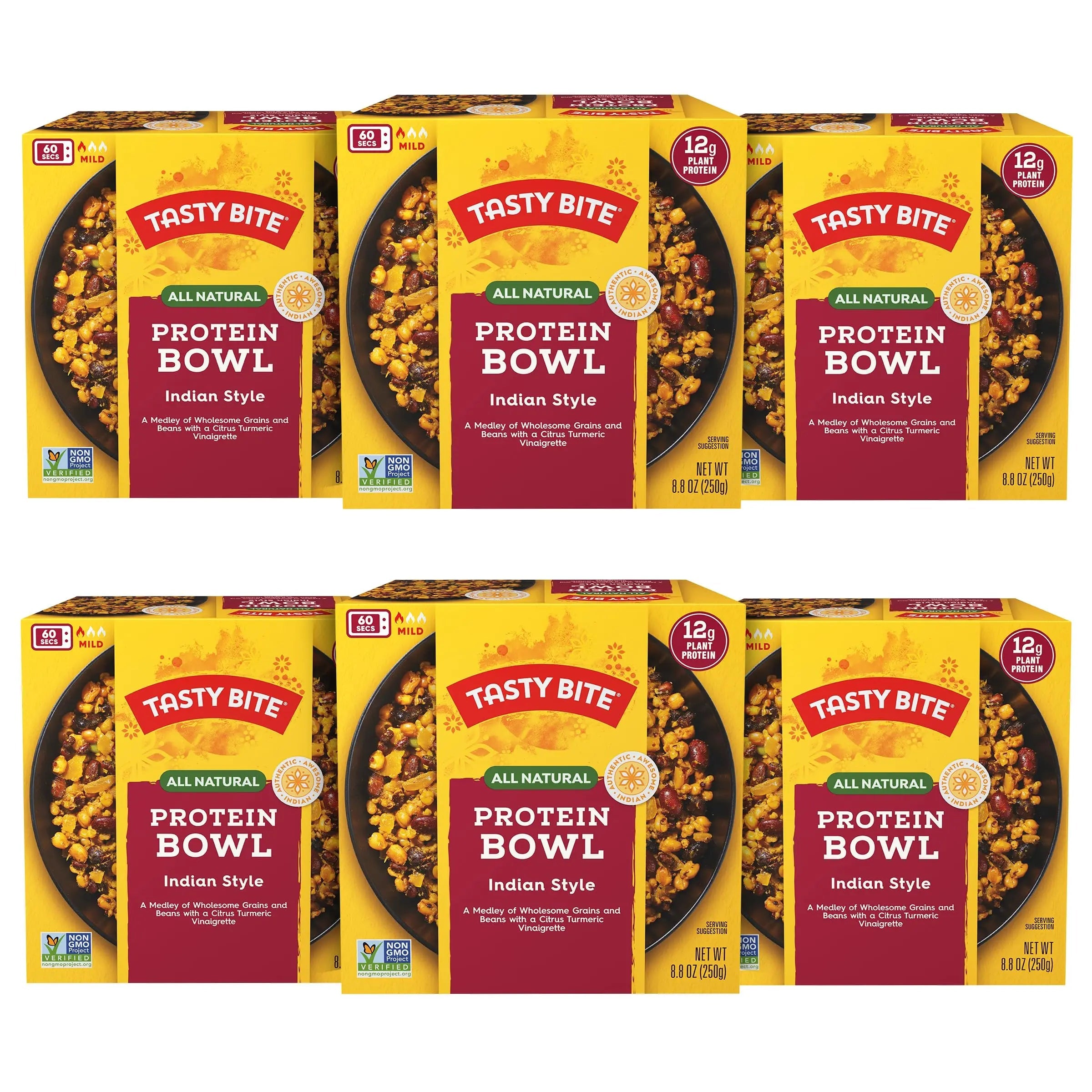 TASTY BITE Indian Protein Bowl, 8.8 Ounce, Pack of 6, Ready to Eat, Microwaveable TASTY BITE Au supplements