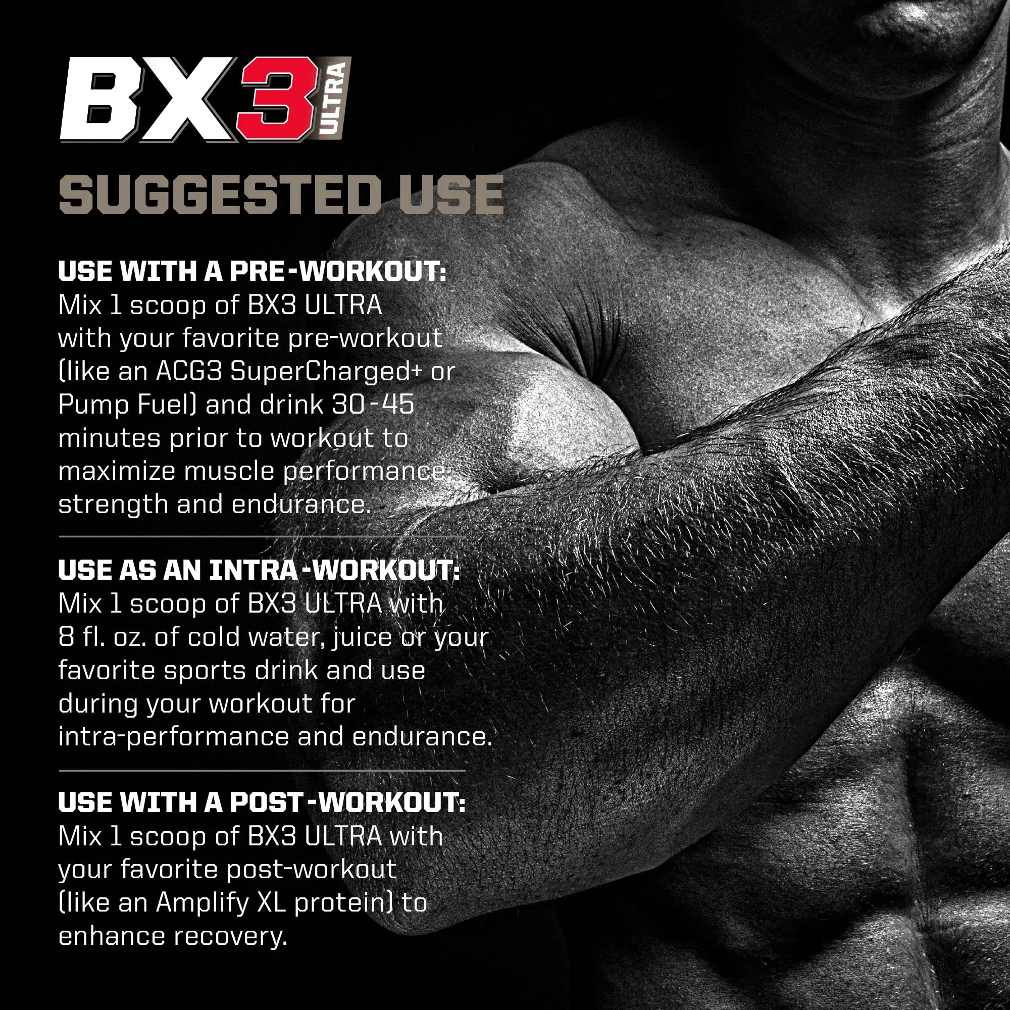 PMD Sports BX3 Ultra Muscle-Building Powder – Beta-Alanine, BCAAs, Betaine Anhydrous PMD Au supplements