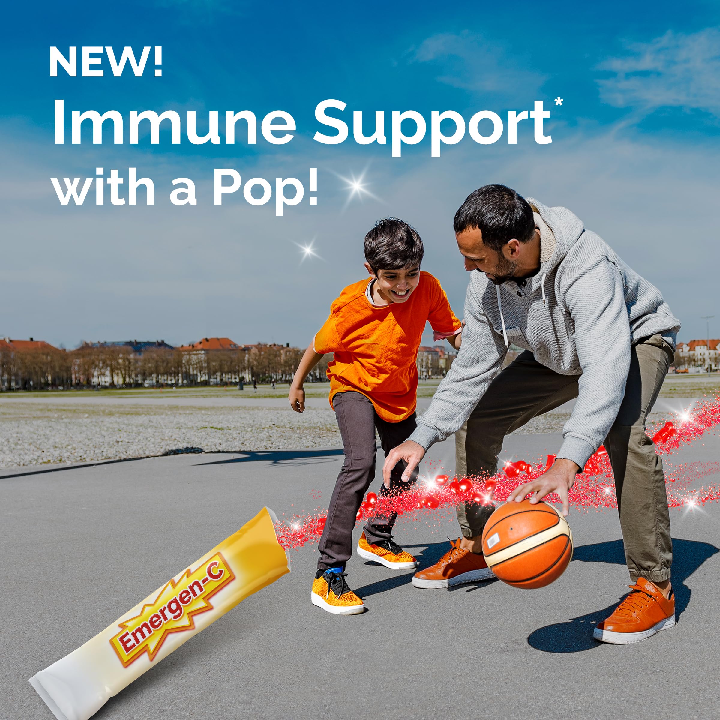 Emergen-C Kidz Crystals, On-the-Go Emergen-C Immune Support Supplement with Vitamin C, B Vitamins, Zinc and Manganese