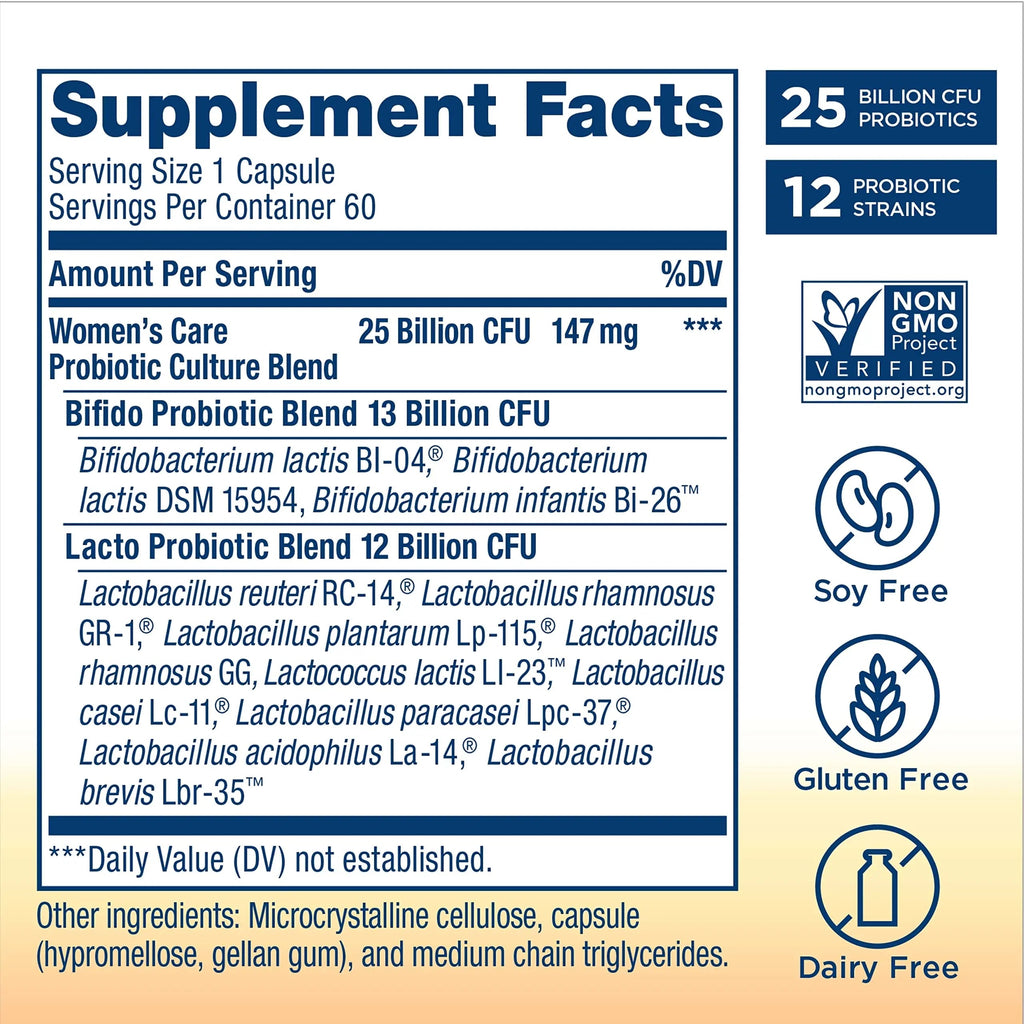 Renew Life Women's Probiotic Capsules, Supports Vaginal, Urinary, Digesti Renew Life Au supplements